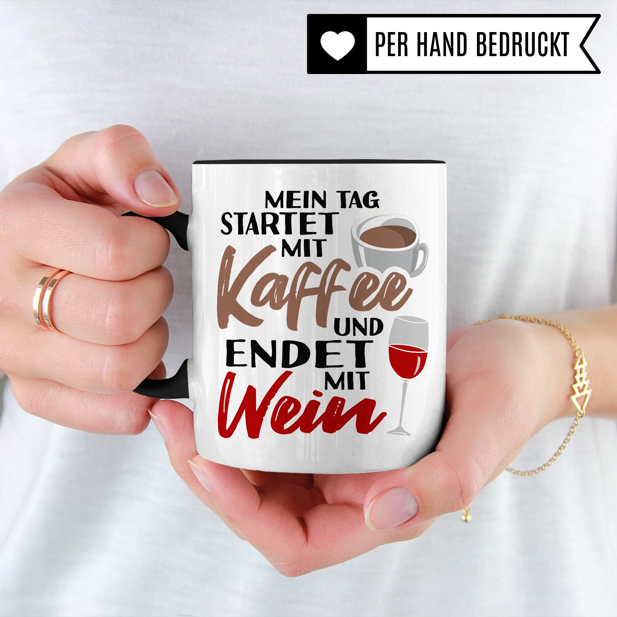 Humor Tasse Geschenkidee Kaffeetasse Witz Geschenk für Weinliebhaber Weinliebhaberin Kaffeebecher Kaffee Becher