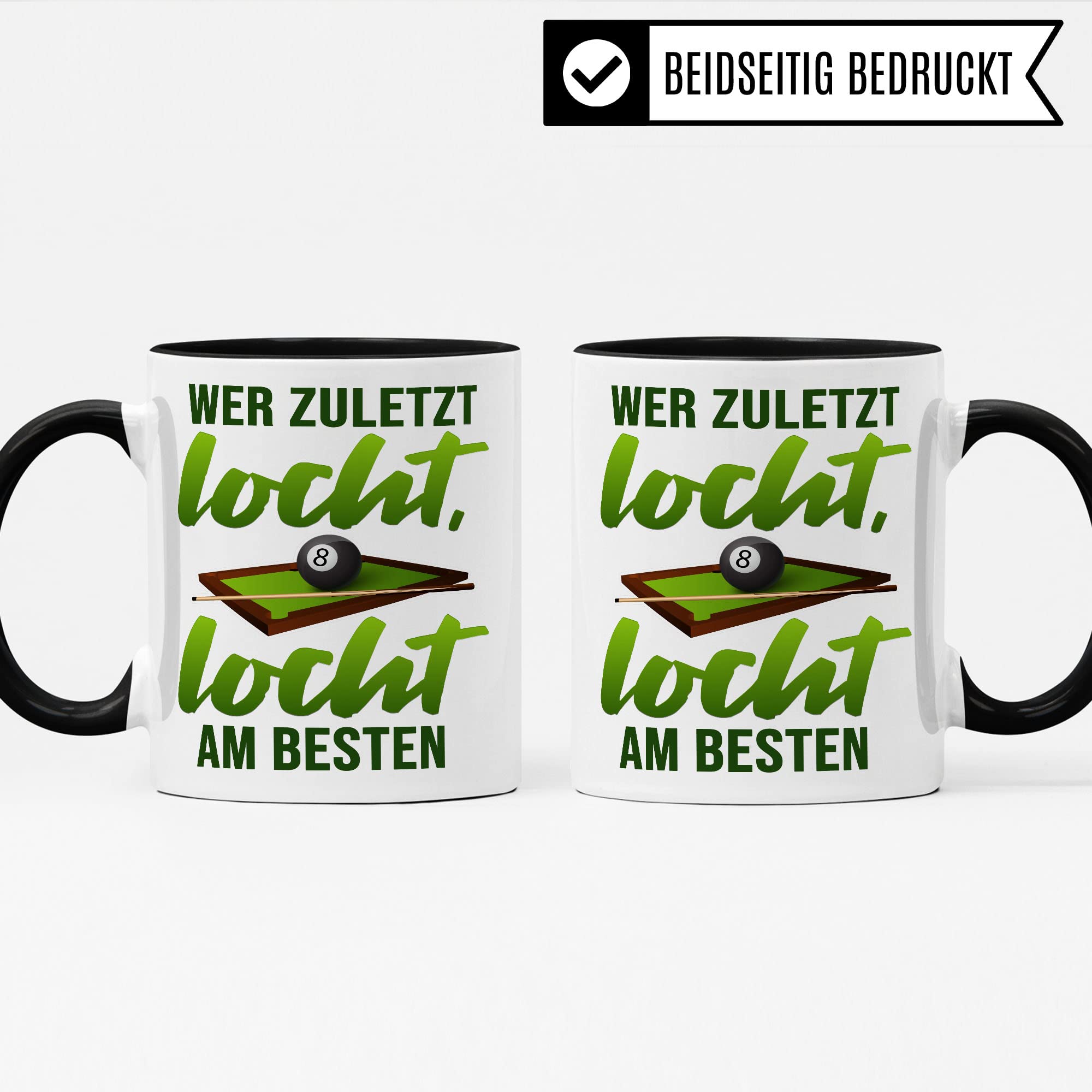 Billardspiel Tasse Geschenkidee Billard Kaffeetasse Humor Witz Geschenk für Billardspieler Kaffeebecher Pool Becher