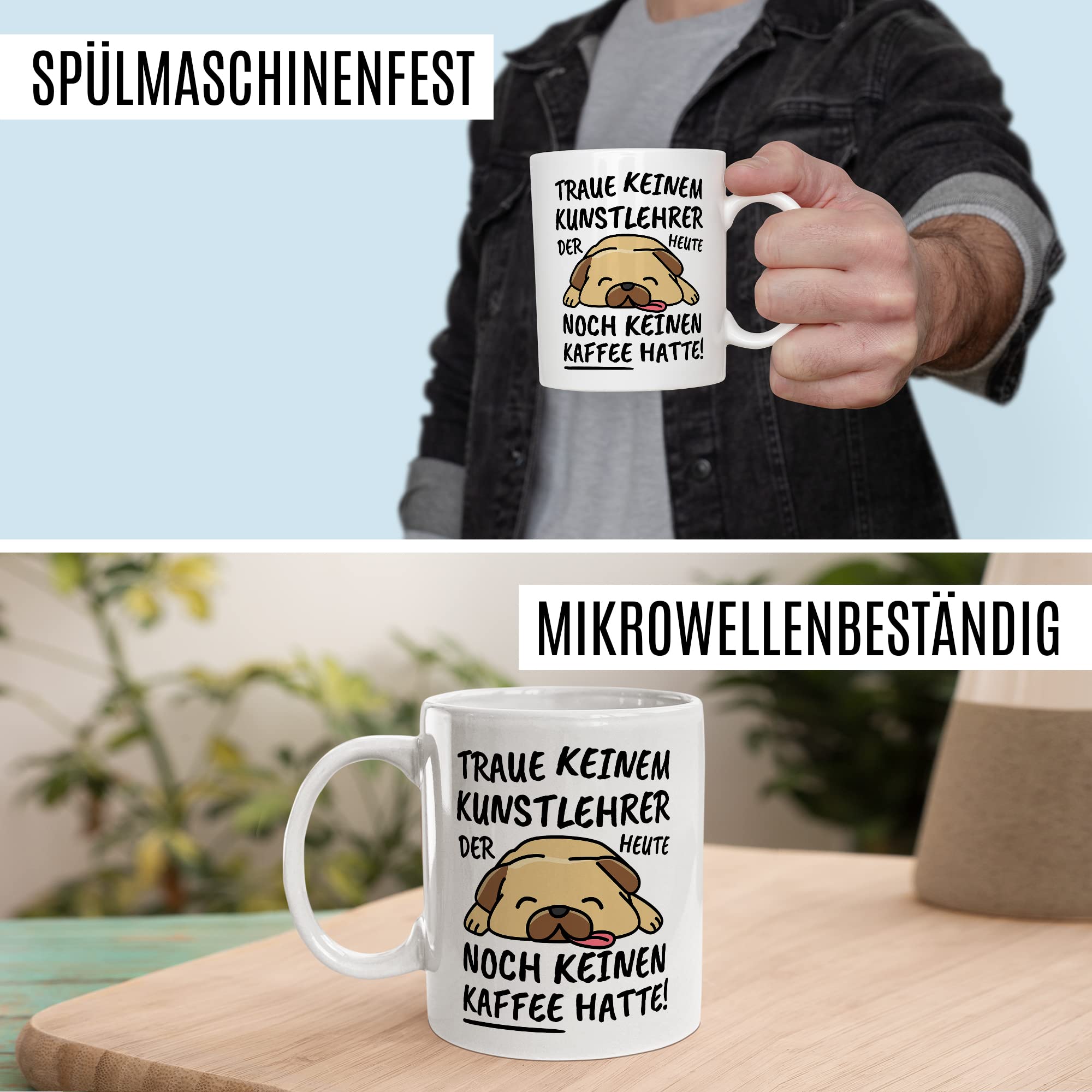 Tasse Kunstlehrer lustig Kunstlehrer Geschenk Beruf Spruch Kaffeebecher Kunstlehrer Geschenkidee Kunst Schule Unterricht Lehrender Lehrer Kaffee-Tasse Teetasse Becher