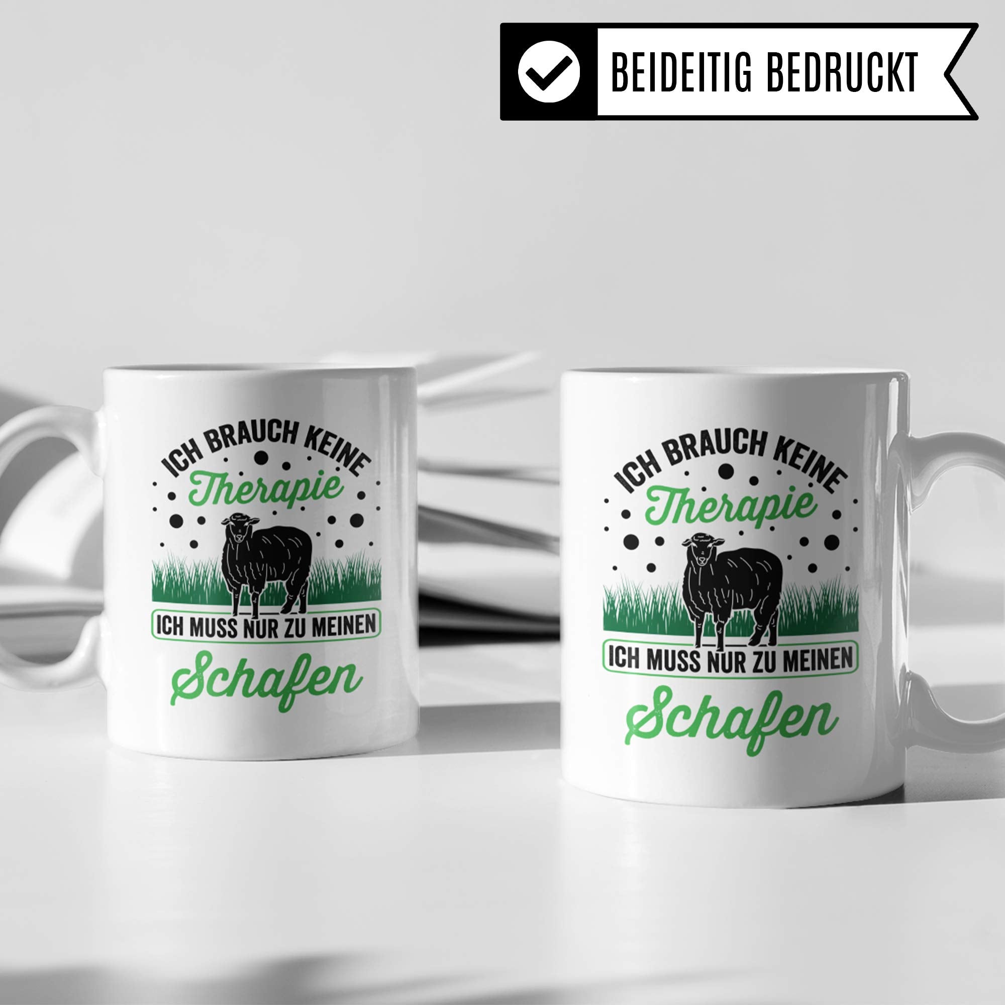 Schaf Tasse Geschenk | Schafe Spruch Becher Geschenkidee | Schäfer & Schafzüchter Kaffeetasse