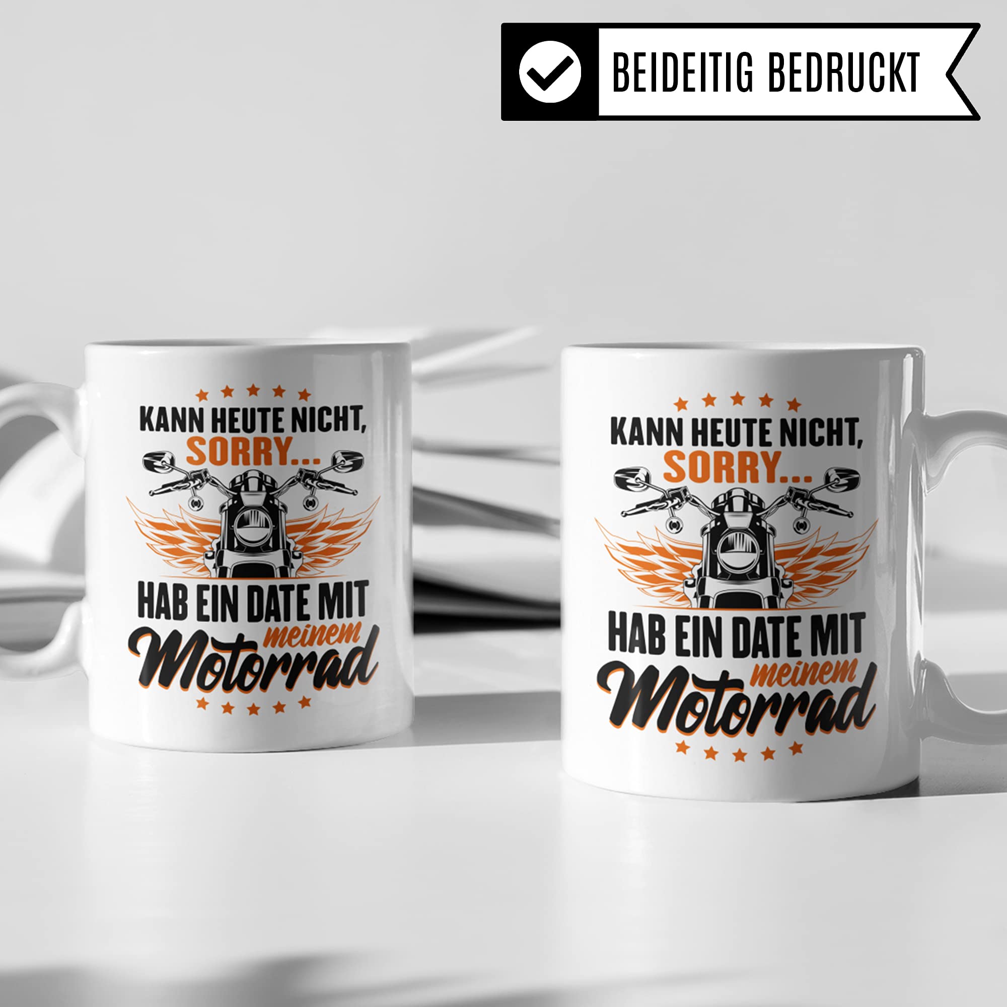 Motorrad Tasse - Geschenk für Motorradfahrer, Motorradfans & Motorradliebhaber Männer Frauen - Kaffeetasse Kaffee Motorrad Bike Motorradfahren Geschenkidee Biker