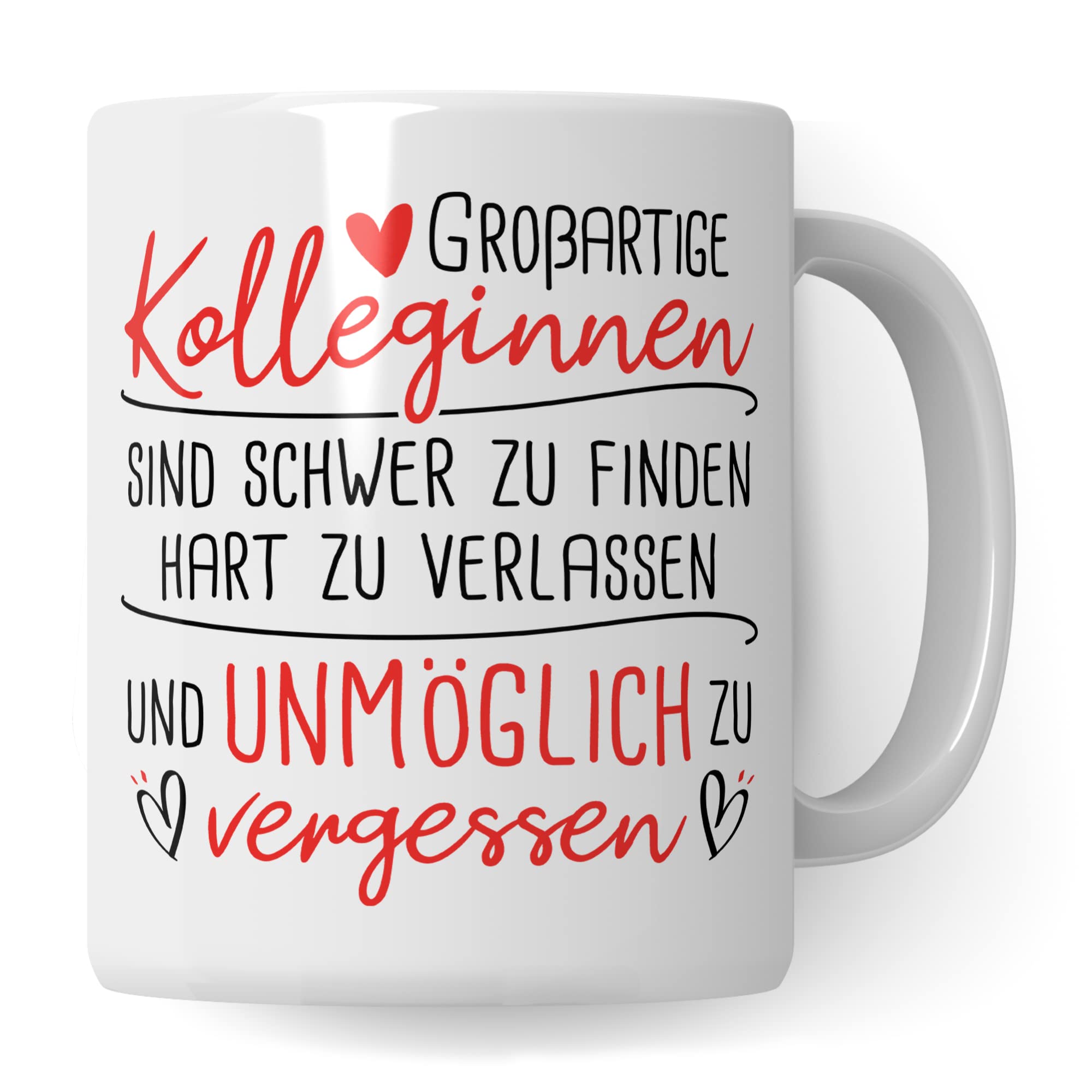 Tasse Kollegin Abschiedsgeschenk - Neuer Job Geschenk Frau Kaffeetasse - Geschenkidee Abschied Jobwechsel Rente Renteneintritt Verabschiedung Kolleginnen Kollege Kaffee-Becher