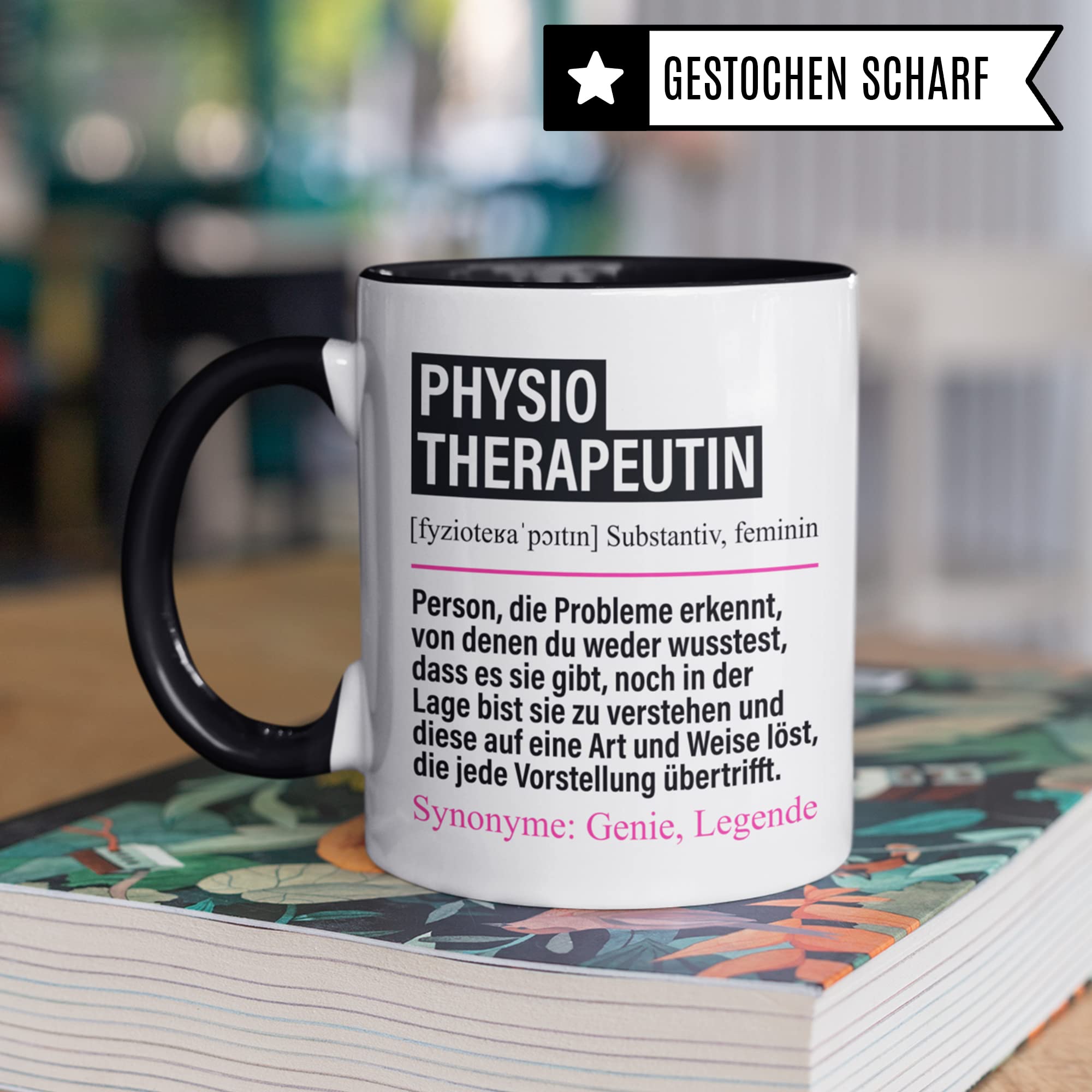 Tasse Physiotherapeutin lustig, Physiotherapeutin Geschenk Beruf, Spruch Kaffeebecher Physiotherapeut Geschenkidee, Beruf Physiotherapie Kaffee-Tasse Teetasse Becher