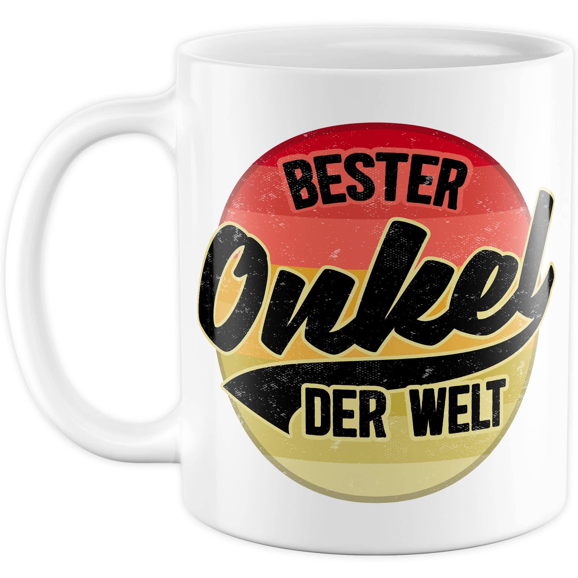 Onkel Tasse Geschenk lustig Bruder Kaffeetasse Nichte Kaffee-Becher Neffe Geschenkidee Familie Humor Geschwister Patenonkel Pate Patenkind Bester Onkel der Welt Spruch