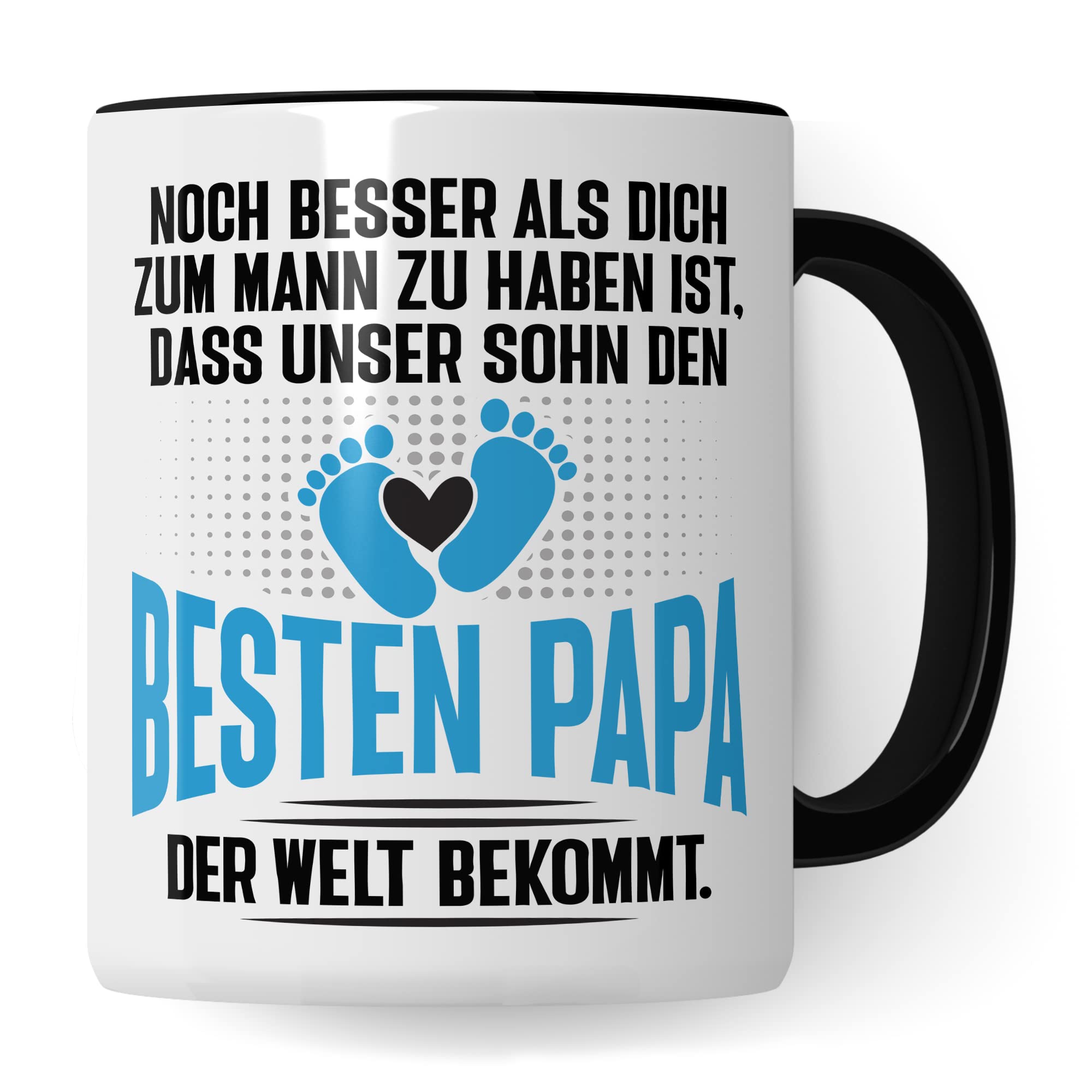 Tasse Papa Geschenk - werdender Papa Schwangerschaft - Noch besser als dich zum Mann zu haben ist, dass unser Sohn den besten Papa der Welt bekommt - Ehemann werdender Vater Kaffee-Becher