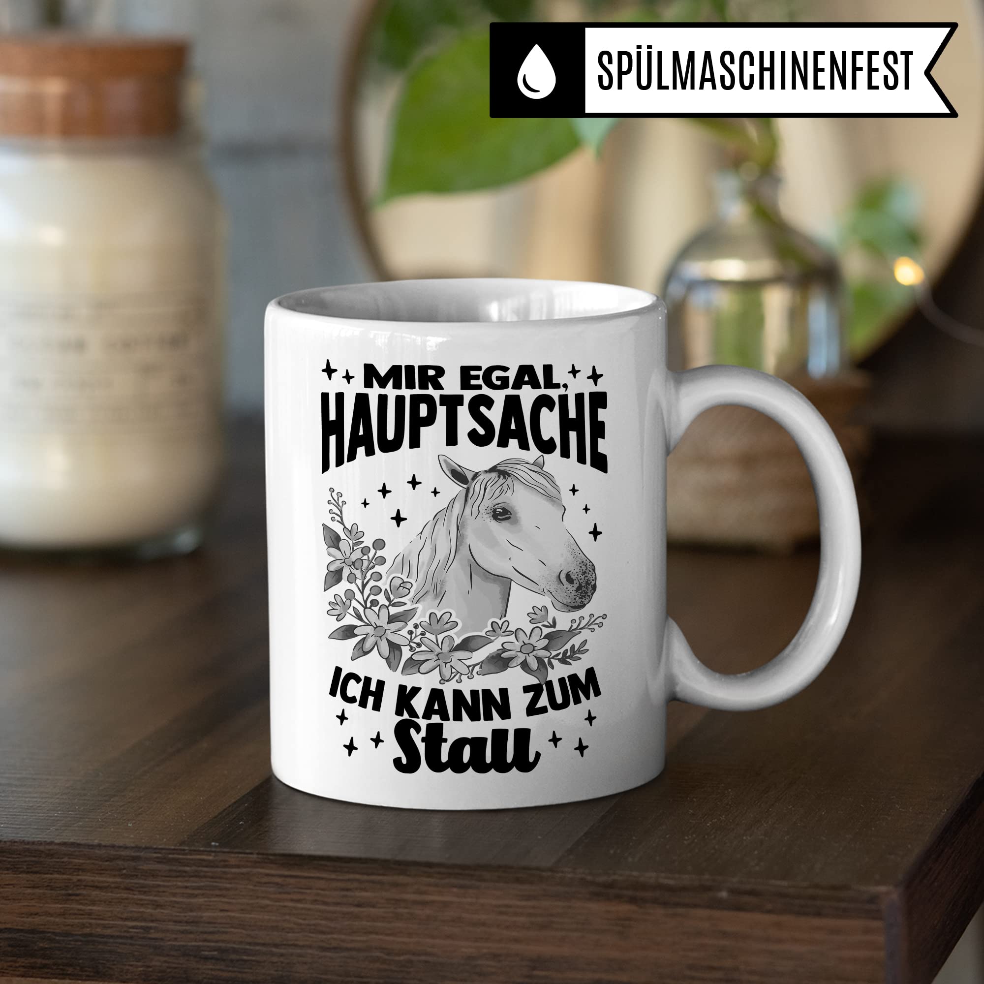 Tasse Pferd Stall Pferde Kaffeetasse Reiterin Kaffee-Becher Reiten bester Freund Vierbeiner Teetasse Pferdemädchen Stallmädchen Pferdeliebhaber Geschenk Geschenkidee Reiter