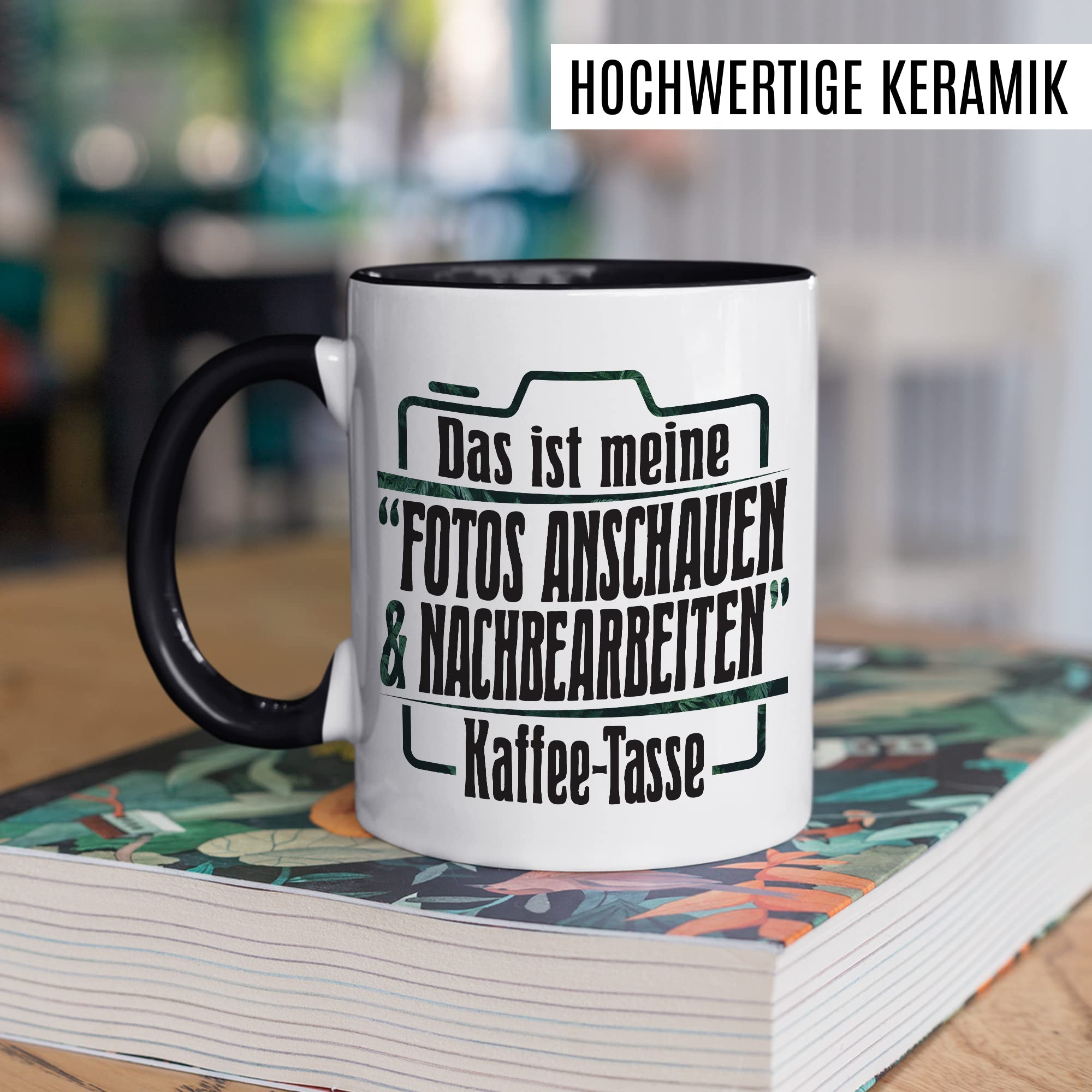 Tasse Fotograf Geschenk, Das ist meine "Fotos anschauen & nachbearbeiten" Kaffee-Tasse Geschenkidee Kaffee-Becher Tasse mit Spruch lustig Kameramann Kamera-Liebhaber