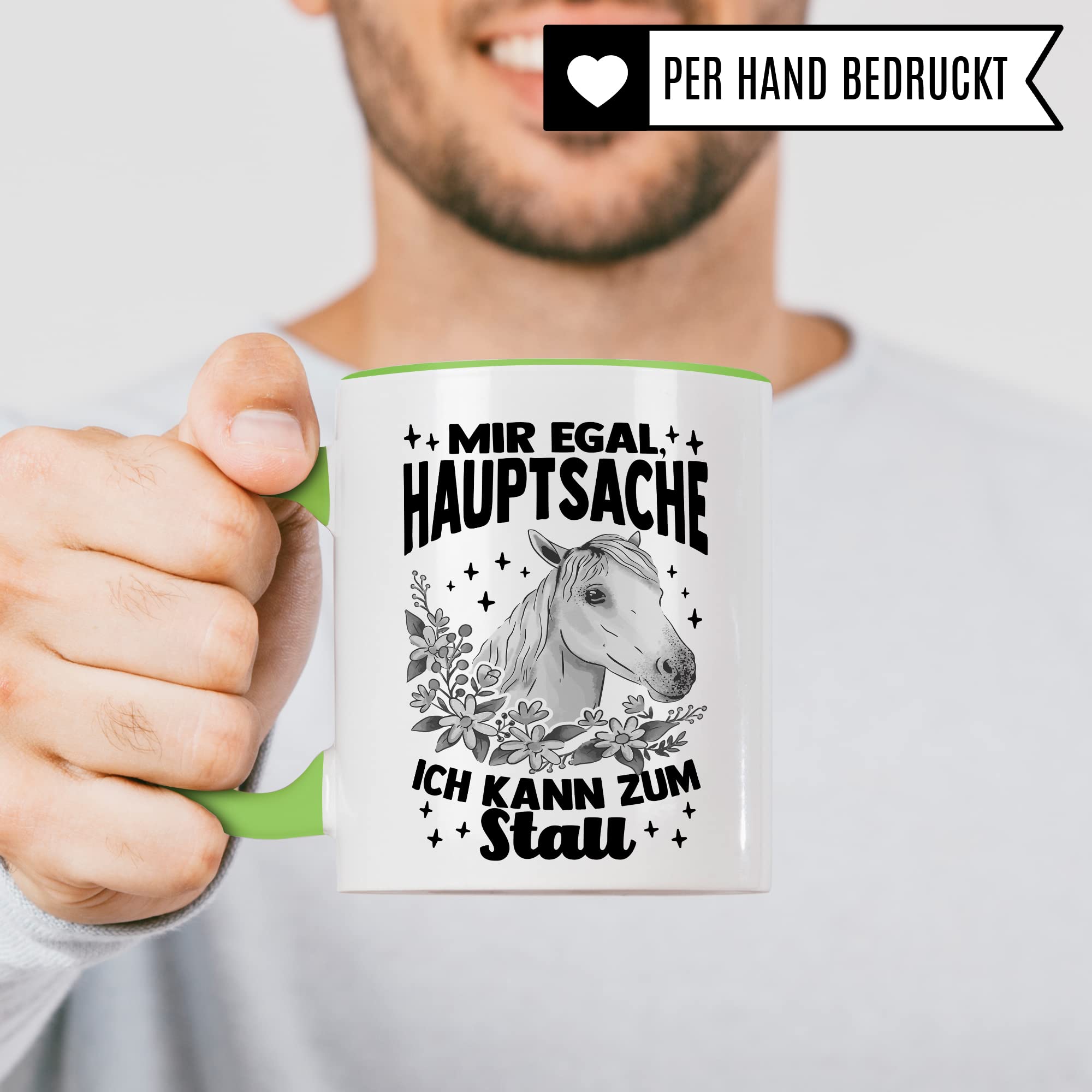 Tasse Pferd Stall Pferde Kaffeetasse Reiterin Kaffee-Becher Reiten bester Freund Vierbeiner Teetasse Pferdemädchen Stallmädchen Pferdeliebhaber Geschenk Geschenkidee Reiter