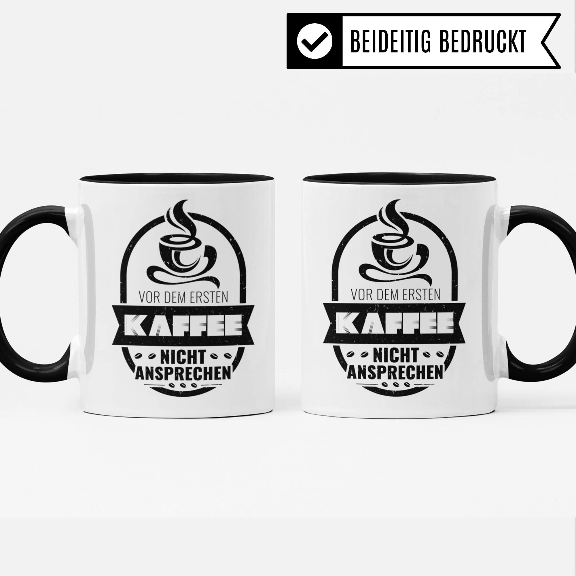 Kaffee Tasse mit Spruch lustig, Kaffeetasse Geschenk Spaß, Geschenkidee, Morgenmuffel Koffein Büro lustig, Arbeit Kaffeeliebhaber Kaffeetrinker Kaffeebecher