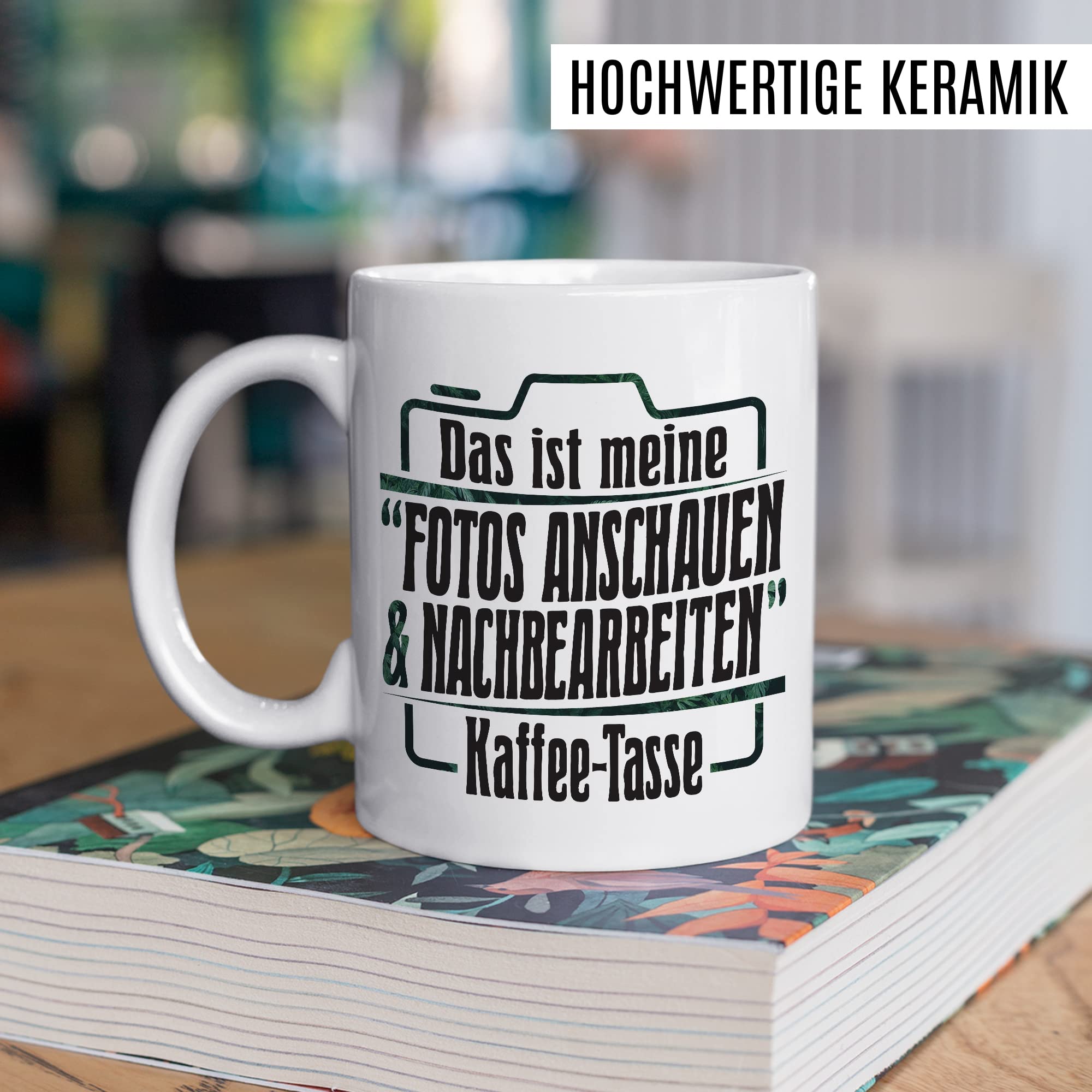 Tasse Fotograf Geschenk, Das ist meine "Fotos anschauen & nachbearbeiten" Kaffee-Tasse Geschenkidee Kaffee-Becher Tasse mit Spruch lustig Kameramann Kamera-Liebhaber