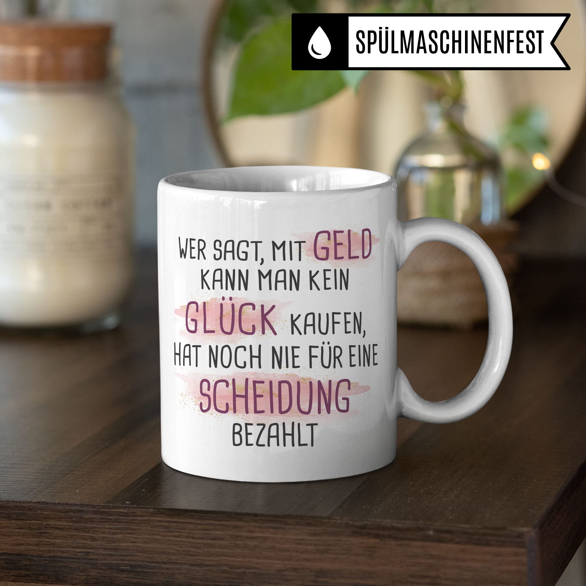 Tasse Scheidung Geschenke Frauen, Glückwunsch zur Scheidung, Spruch Scheidungsparty Frau Scheidung Geschenk Trennung Kaffeetasse