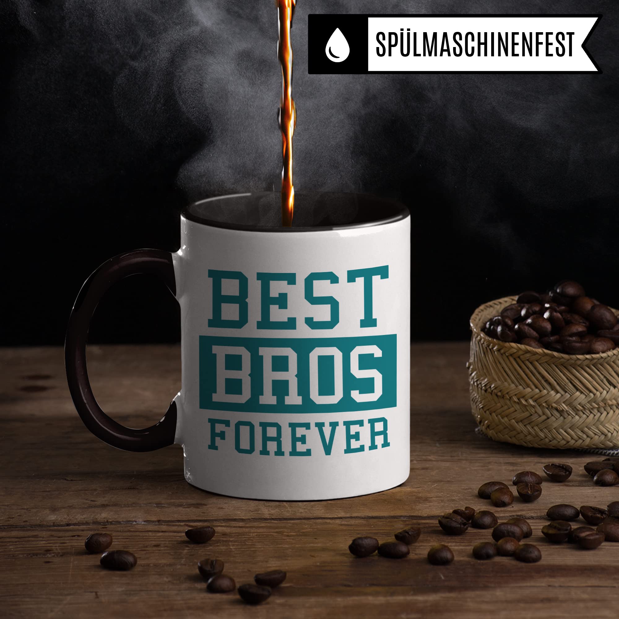 Bro Freundschafts Tasse, Freunde Geschenkidee, BFF Geschenk, Kaffeetasse Humor Witz Geschenk für Bros, Kaffeebecher für Männer