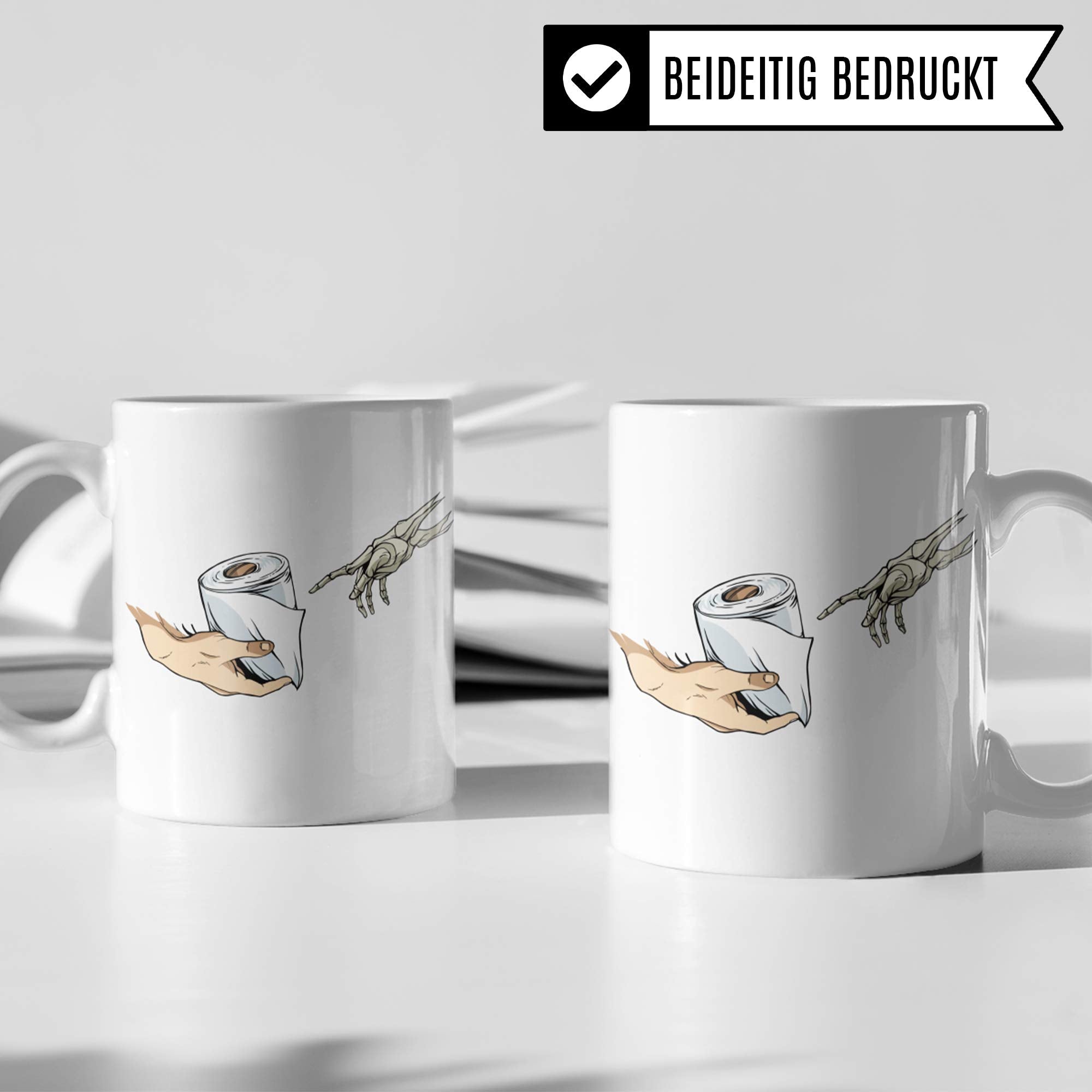 Pagma Druck Klopapier Krise Tasse Quarantäne Witz Geschenk Geburtstag Hamsterkäufe Geschenkidee Hamsterkauf Ironie Sarkasmus Kaffeetasse