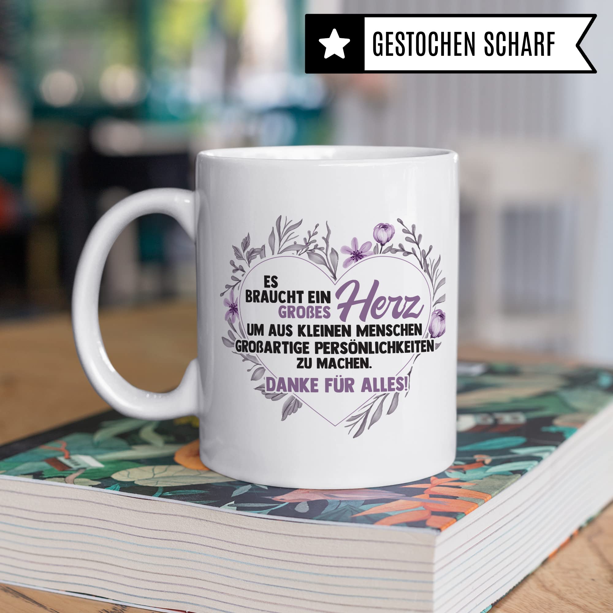 Lehrerin Tasse Erzieherin Geschenk Kaffee-Tasse Kaffee-Becher Lehrerin Geschenkidee Kindergärtnerin Kindergarten Tasse Abschied Kinderpflegerin Abschiedsgeschenk