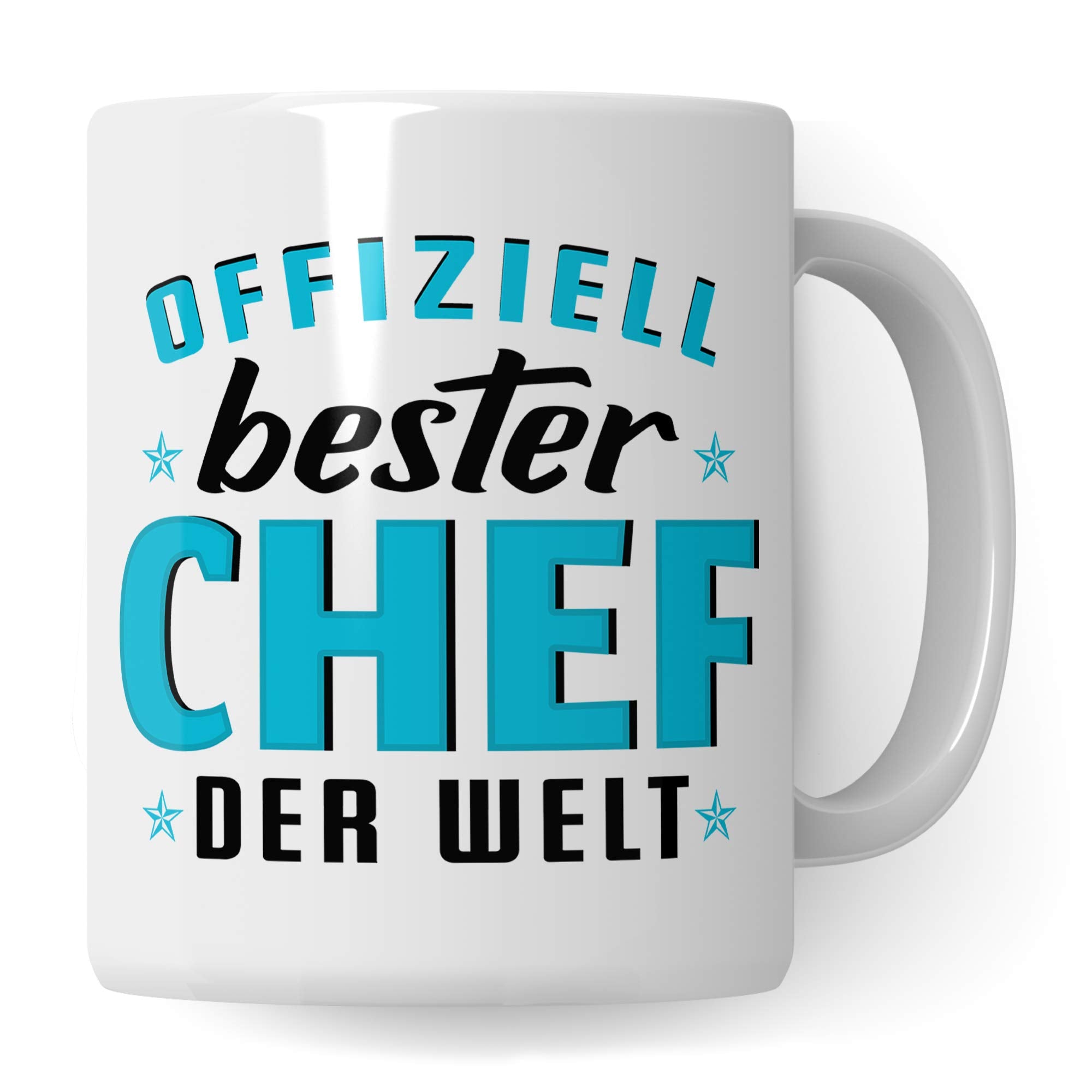 Pagma Druck Tasse Chef, Geschenke für Chef, Boss Becher Kaffeetasse Bester Chef der Welt Geschenkidee Vorgesetzter Personalchef, Geburtstag Abschied Teetasse