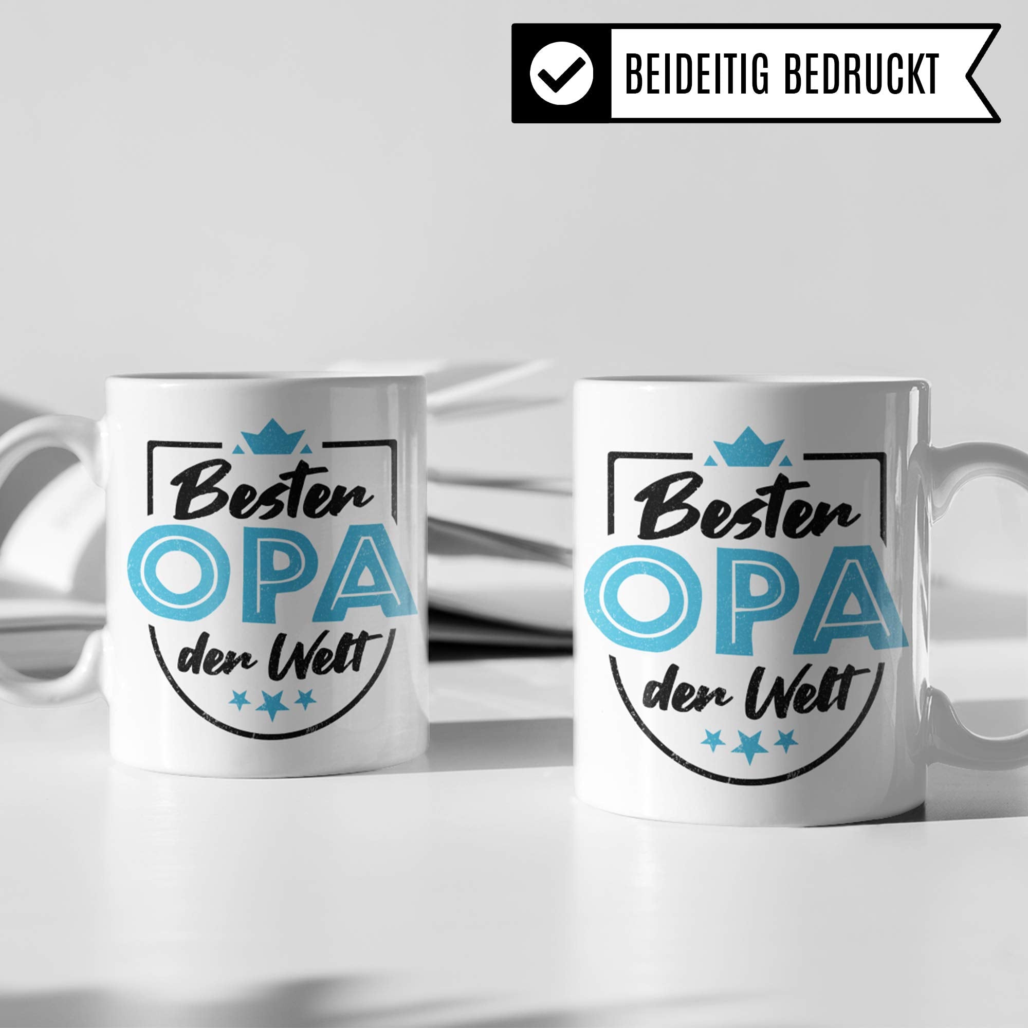 Pagma Druck Tasse Opa Geschenk, Großvater Spruch Becher Geschenkidee, Kaffeetasse Grossvater, Enkel Enkelkinder Kaffeebecher (Weiß/Weiß)