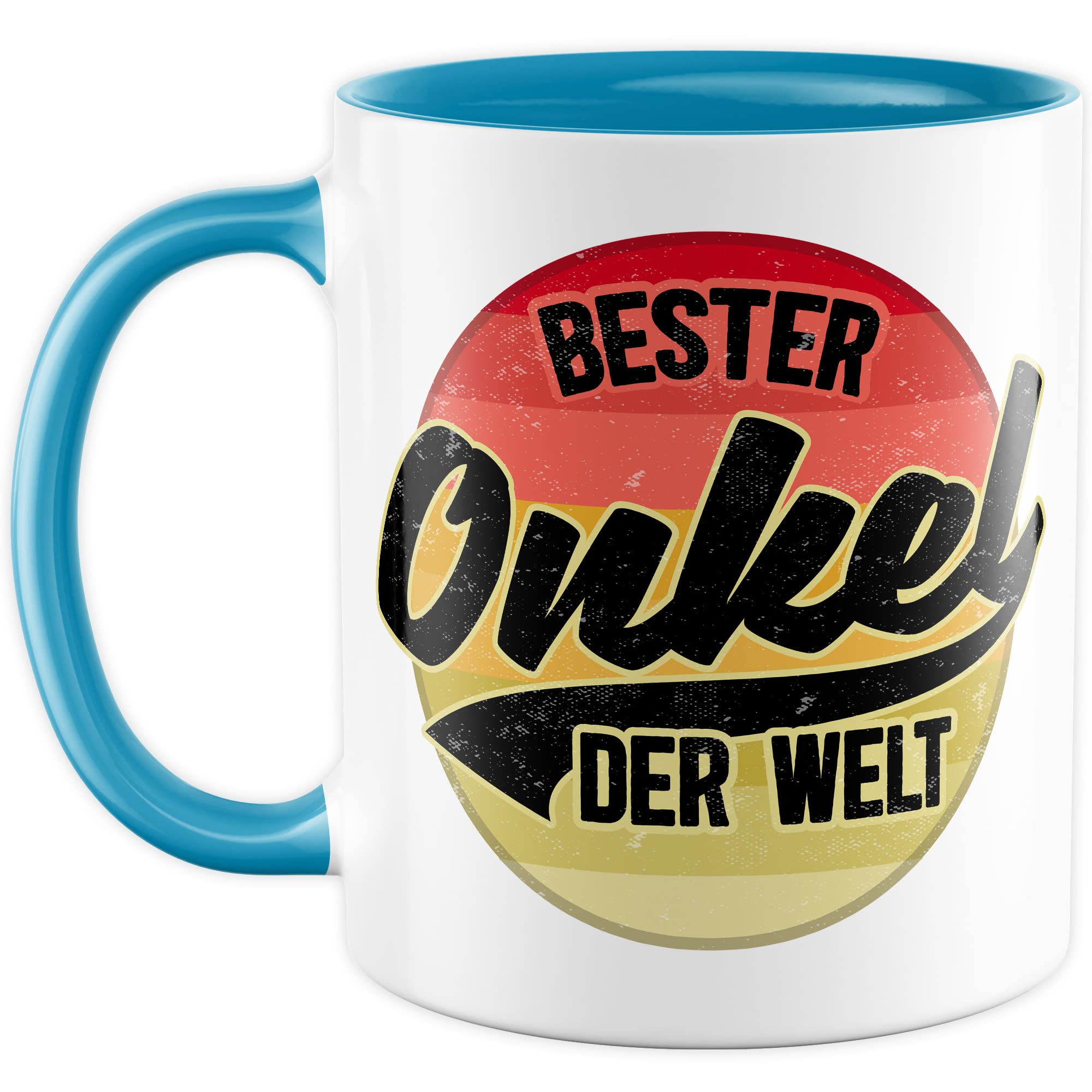 Onkel Tasse Geschenk lustig Bruder Kaffeetasse Nichte Kaffee-Becher Neffe Geschenkidee Familie Humor Geschwister Patenonkel Pate Patenkind Bester Onkel der Welt Spruch