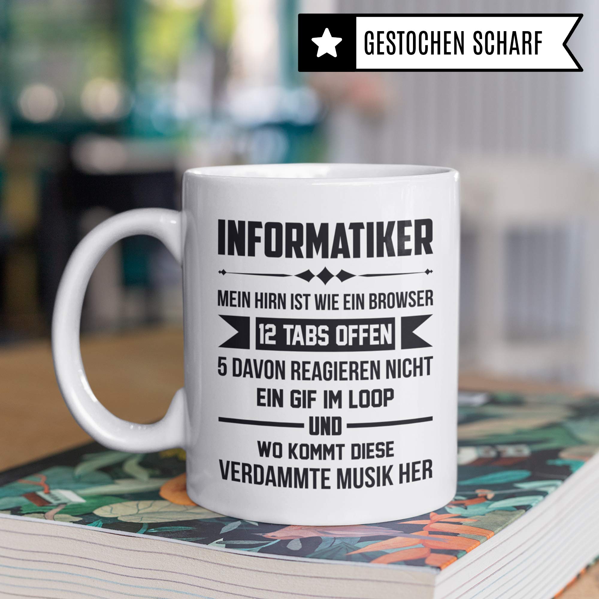 Pagma Druck Tasse Informatiker - Informatik Kaffeebecher Geschenk Spruch - Programmierer Entwickler Becher Developer IT Geschenkidee