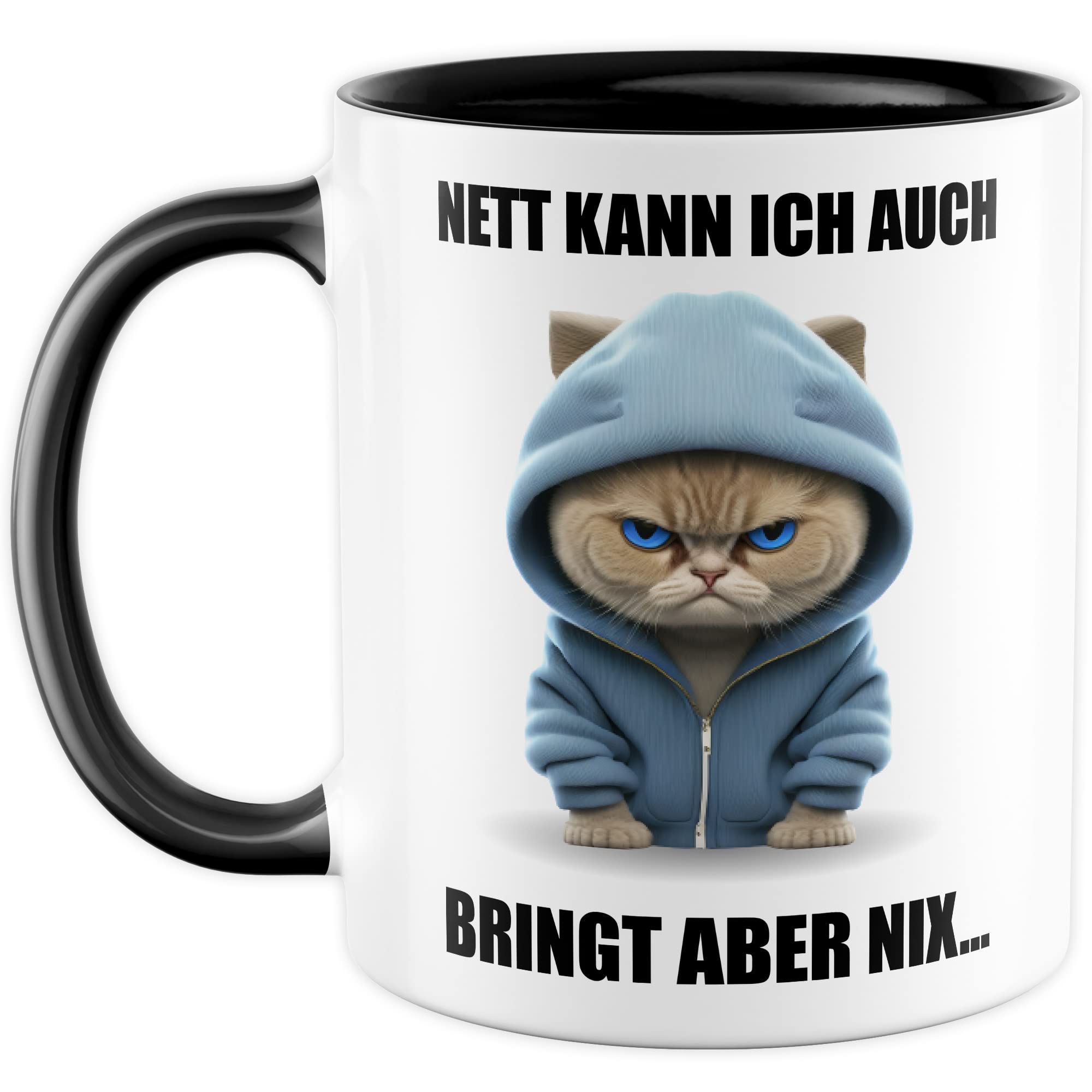 Katzen Tasse Katze Geschenk lustig Katzenmama Geschenkidee Kater Kaffeebecher Katzenpapa Teetasse