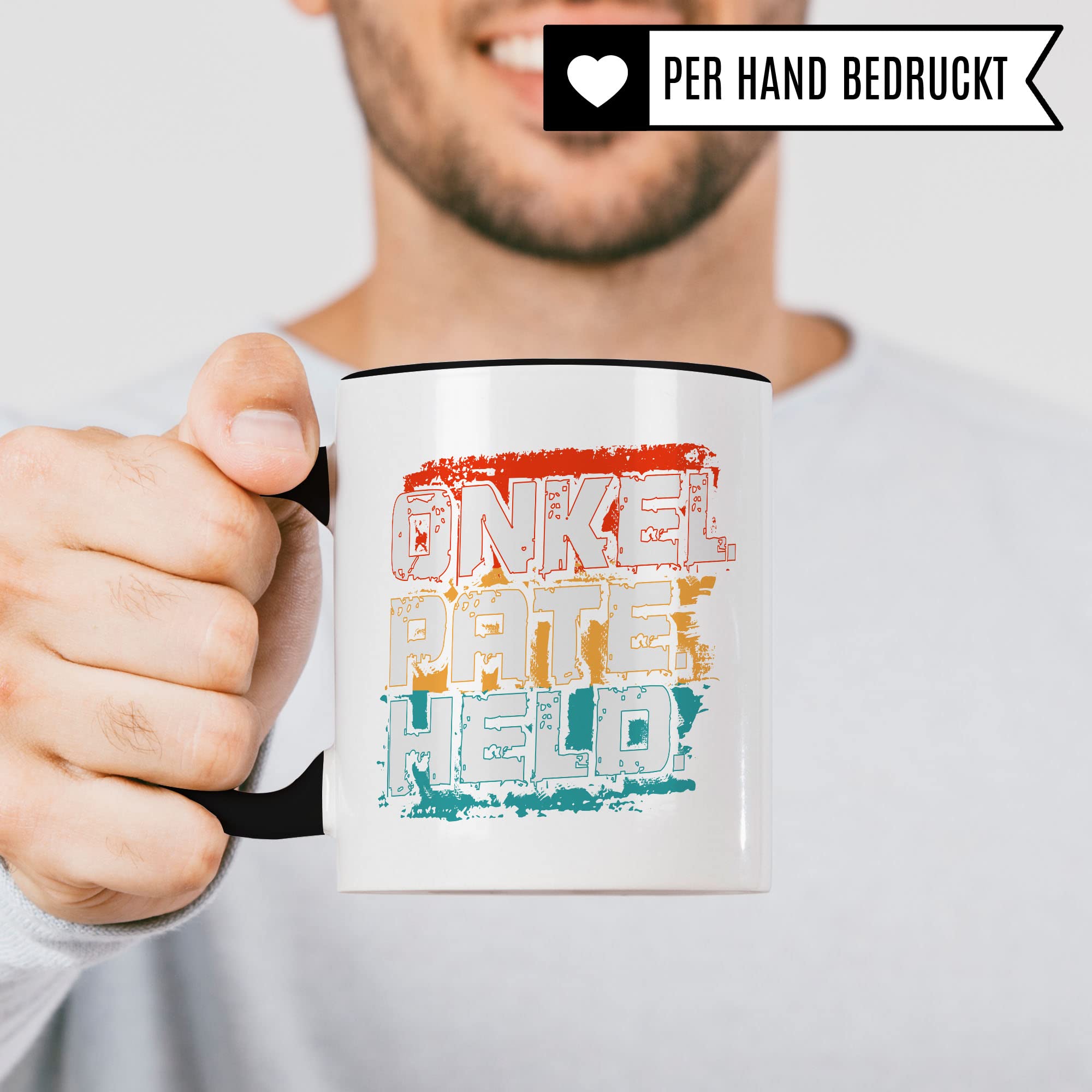 Paten Tasse Geschenkidee Onkel Kaffeetasse Humor Witz Geschenk für Patenonkel Kaffeebecher Familie Becher