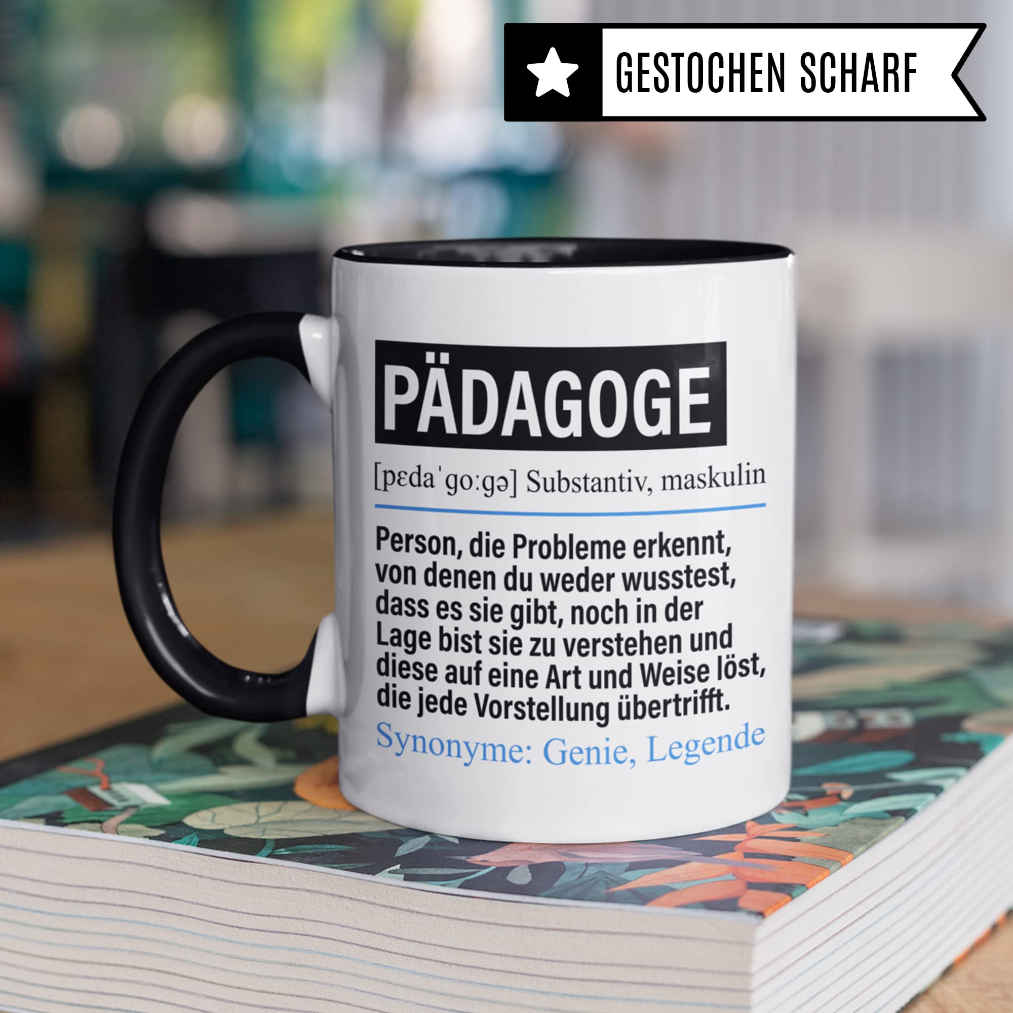 Tasse Pädagoge lustig, Pädagoge Geschenk Beruf, Spruch Kaffeebecher Pädagogik Geschenkidee, Beruf Kaffee-Tasse Teetasse Becher