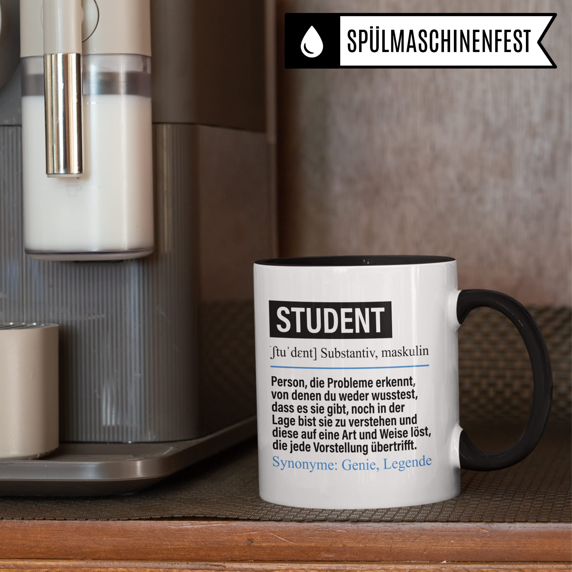 Tasse Student lustig, Studenten Geschenk Beruf, Spruch Kaffeebecher Studenten Geschenkidee, Beruf Studieren Uni Universität Immatrikulation Kaffee-Tasse Teetasse Becher