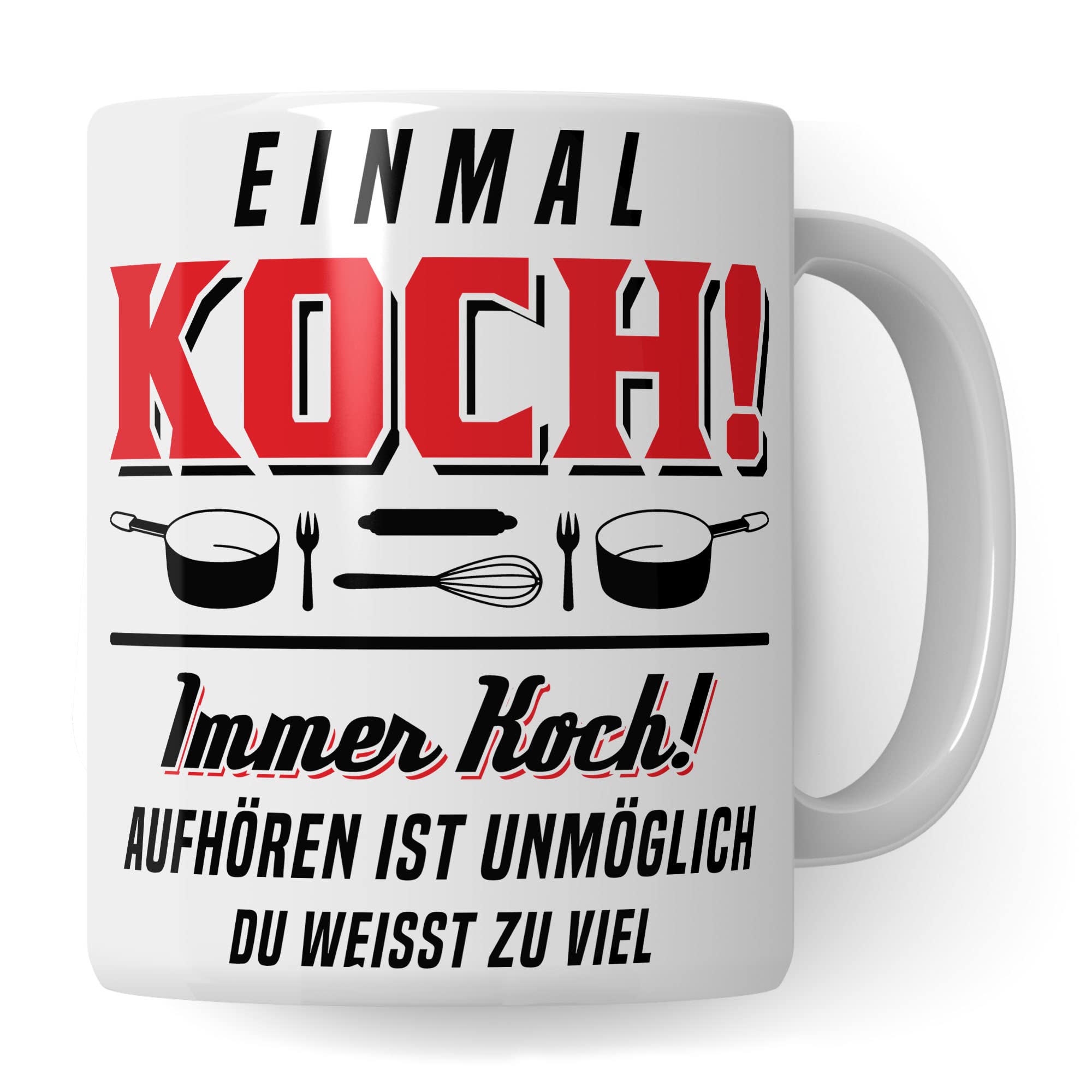 Koch Tasse, Küchenchef Teetasse, Chef Becher, Kaffeetasse Humor Witz Geschenk für Köche, Küche Kaffeebecher, Hobbykoch Geschenkidee