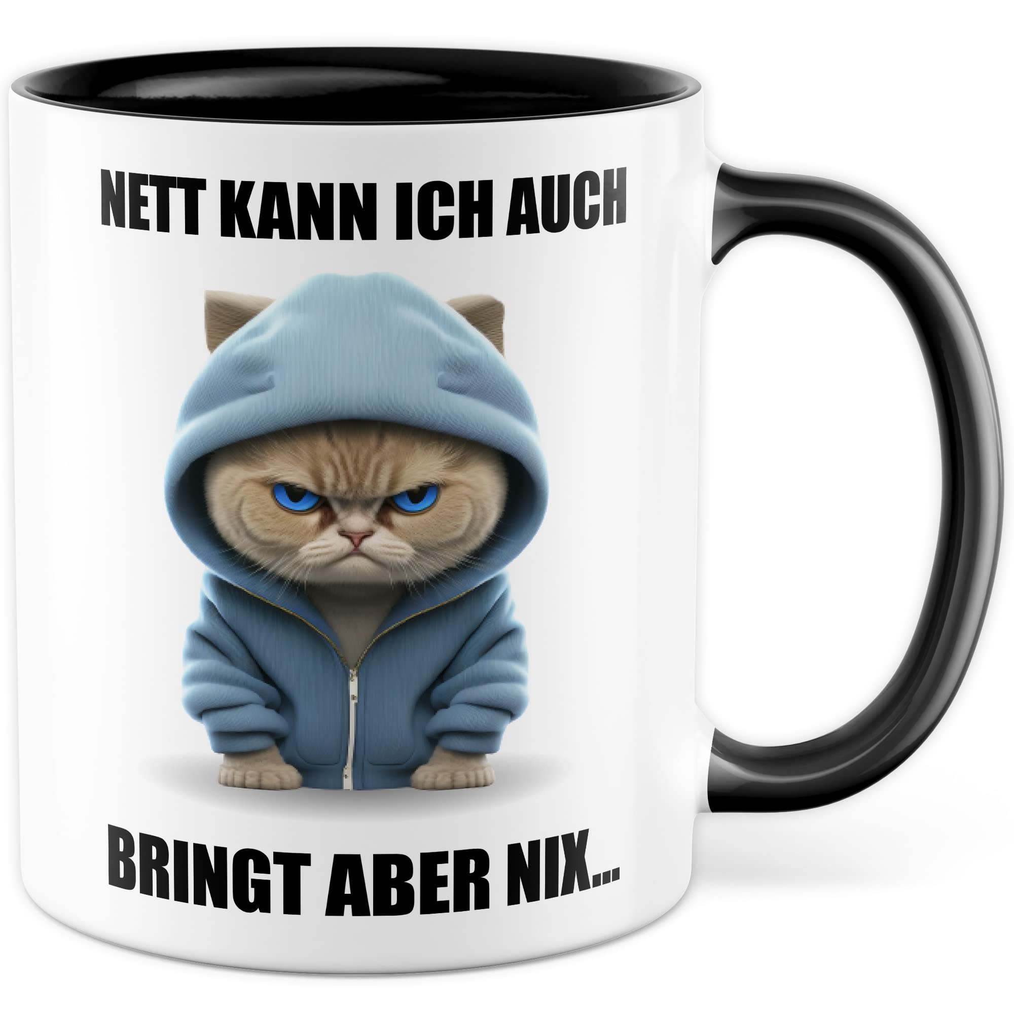 Katzen Tasse Katze Geschenk lustig Katzenmama Geschenkidee Kater Kaffeebecher Katzenpapa Teetasse