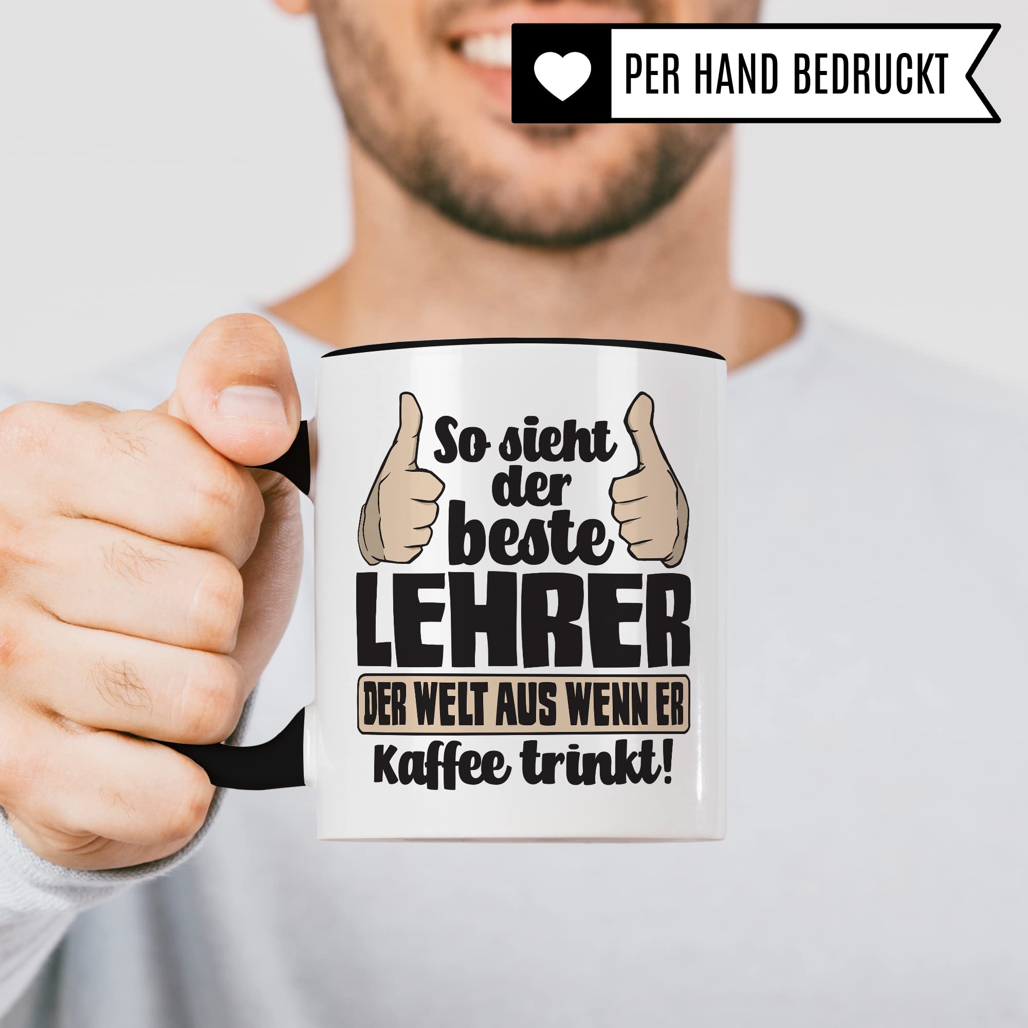 Lehrer Tasse mit Spruch lustig Kaffee-Tasse Lehrer Geschenkidee Lehrer Geschenk Grundschule Tasse Abschied Lehrer Abschiedsgeschenk Gymnasium Kaffee-Becher