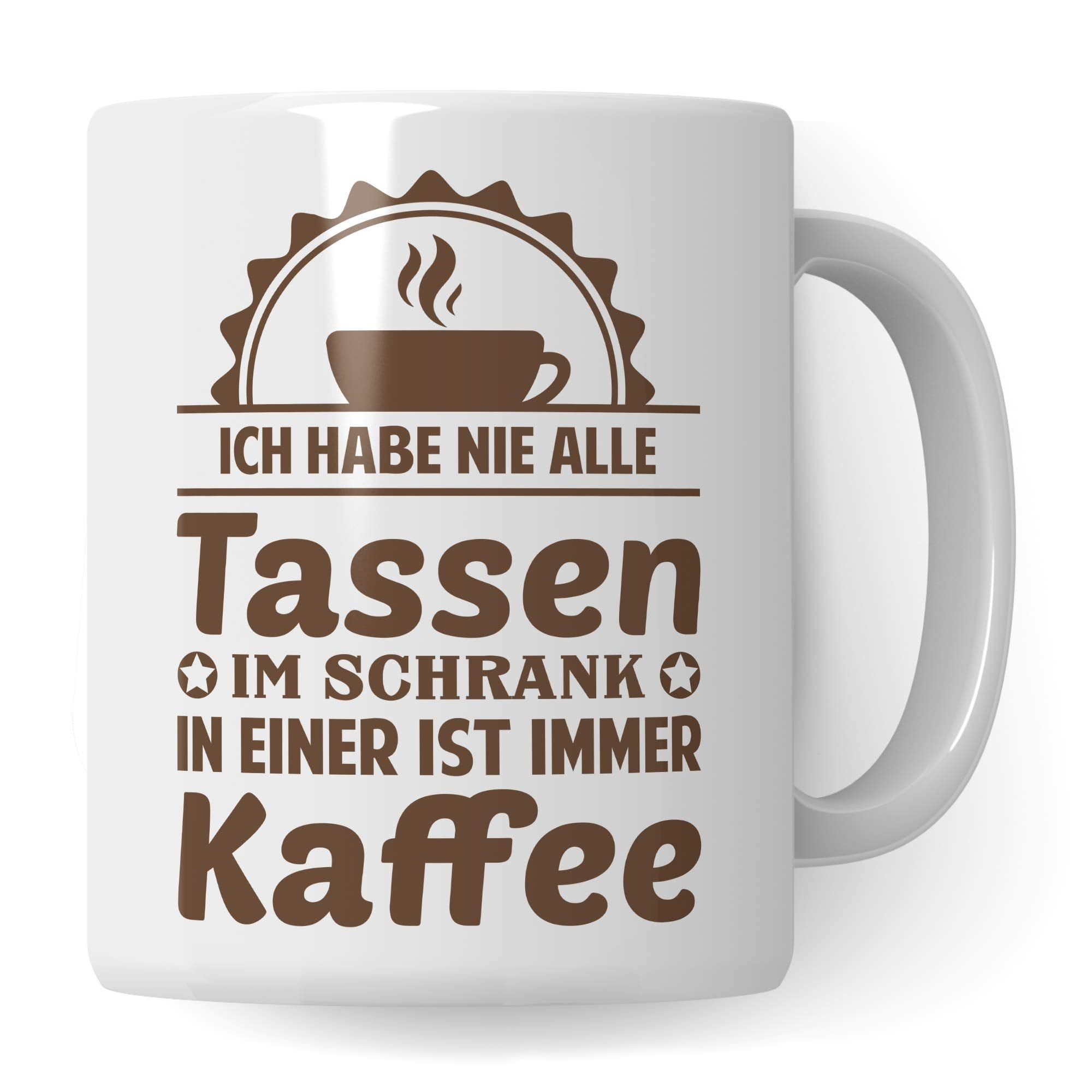 Geschenk Kaffeeliebhaber, Kaffee Tasse mit Spruch, Kaffeetasse Spruch lustig, Geschenkidee Kaffeebecher Kaffeetrinker, Becher Motiv Coffeee Witz