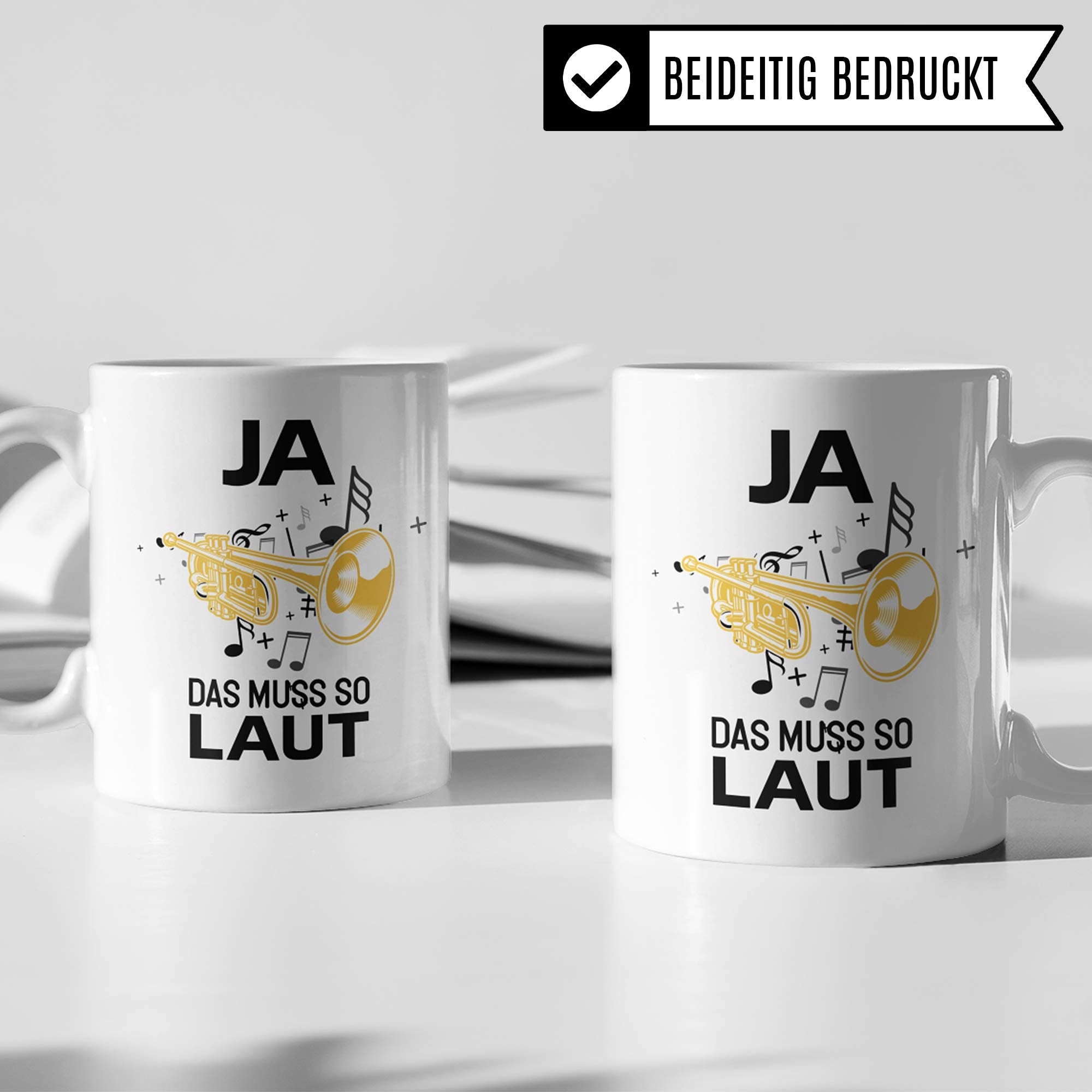 Pagma Druck Trompete Tasse, Musiker Geschenke Trompete, Kaffeetasse für Trompeter und Trompetenspieler, Trompete Geschenkideen Becher Deko Musiker Blechbläser Dekoration Spruch