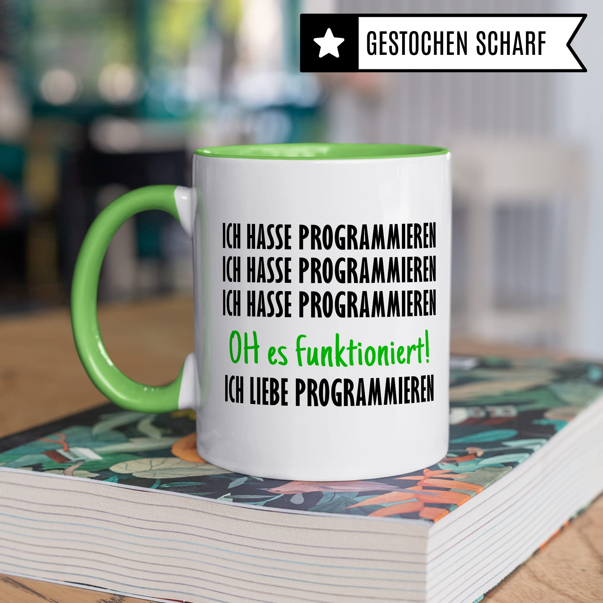 Programmieren Tasse Informatiker Kaffeetasse Informatikstudent Kaffee-Becher lustig Geschenk Sarkasmus Geschenkidee Programmierer