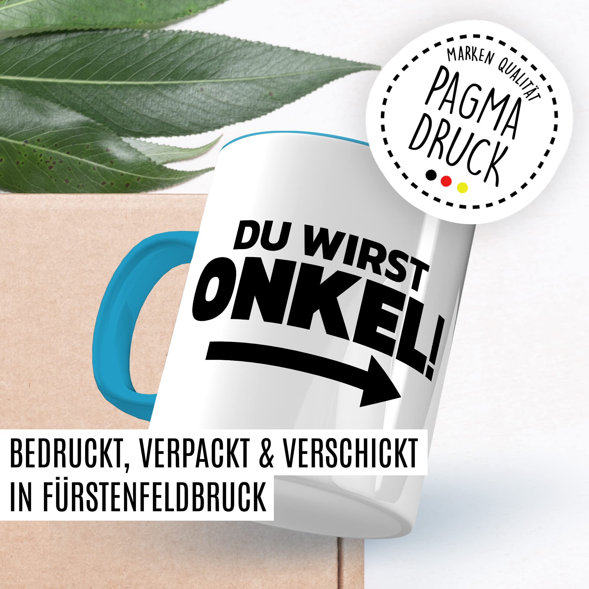 Du wirst Onkel Tasse Geschenk lustig Bruder Kaffeetasse Nichte Kaffee-Becher Neffe Geschenkidee werdender Onkel Definition Motiv Familie Humor Geschwister Patenonkel Pate