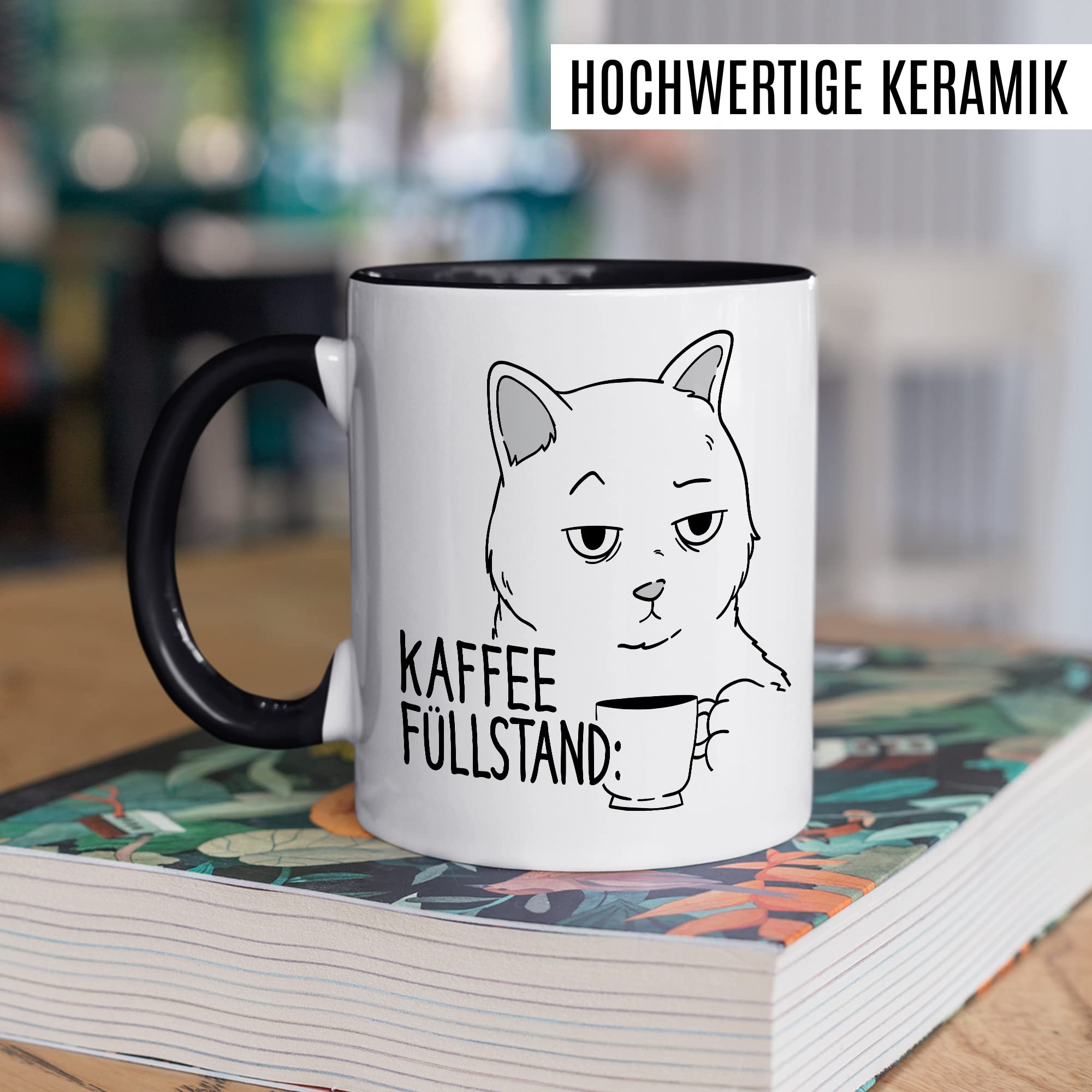 Tasse Kaffee-Füllstand Geschenk, Zu müde zum arbeiten gleich fang ich an Geschenkidee Kaffee-Liebhaber Kaffee-Becher Kaffeetasse Kaffee-Fans Kaffee-Genießer Tasse mit Spruch lustig