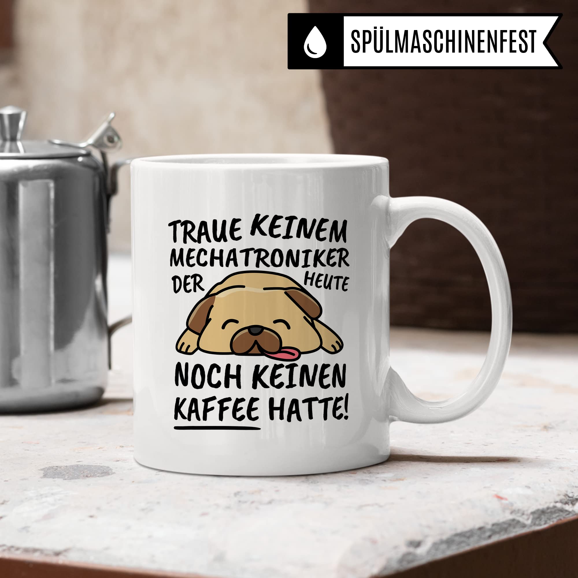 Tasse Mechatroniker lustig Mechatroniker Geschenk Beruf Spruch Kaffeebecher Mechatroniker Geschenkidee Industriemechaniker Elektriker Programmierer Kaffee-Tasse Teetasse Becher