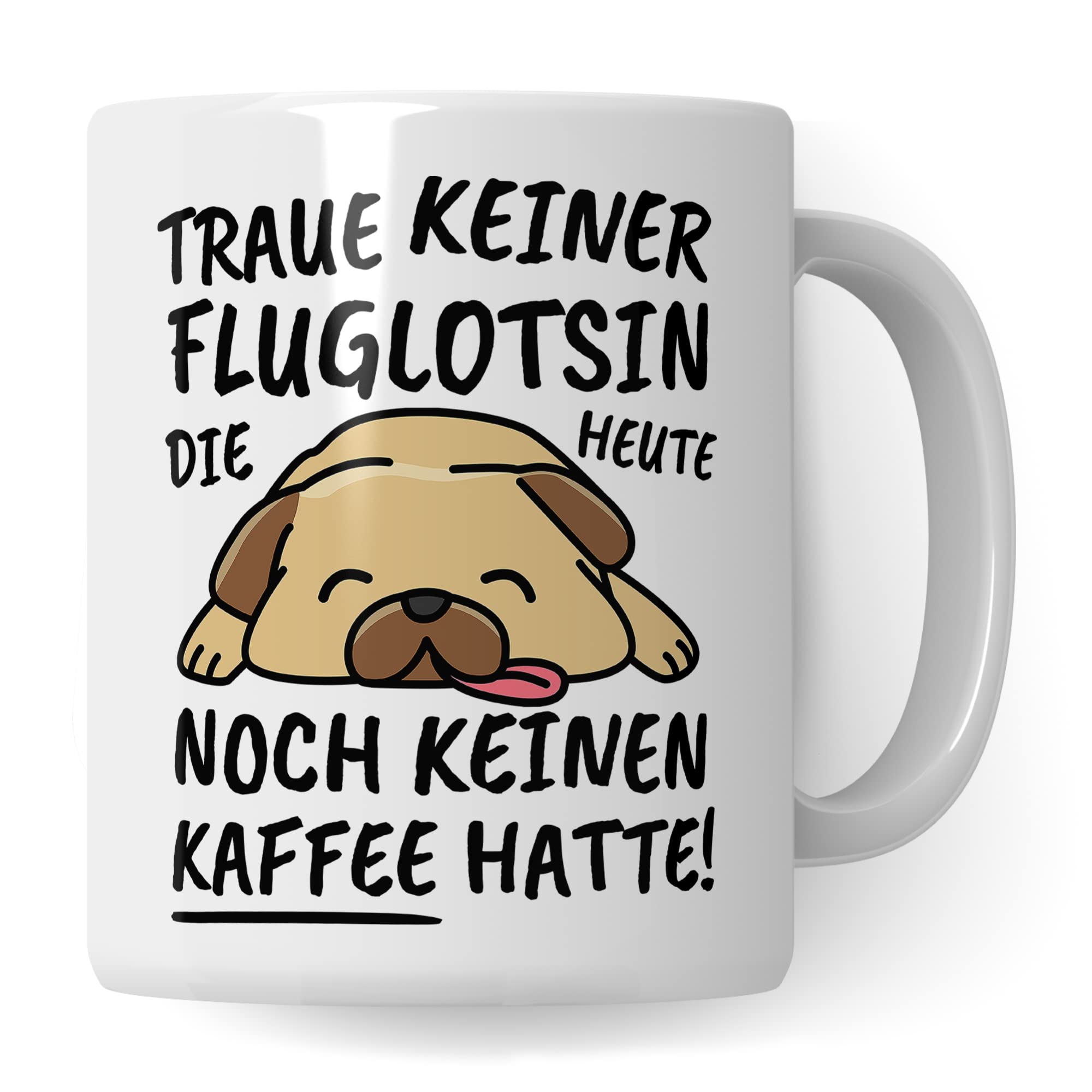 Tasse Fluglotsin lustig Fluglotsin Geschenk Beruf Spruch Kaffeebecher Fluglotsinnen Geschenkidee Flugverkehrsleiter Kaffee-Tasse Teetasse Becher