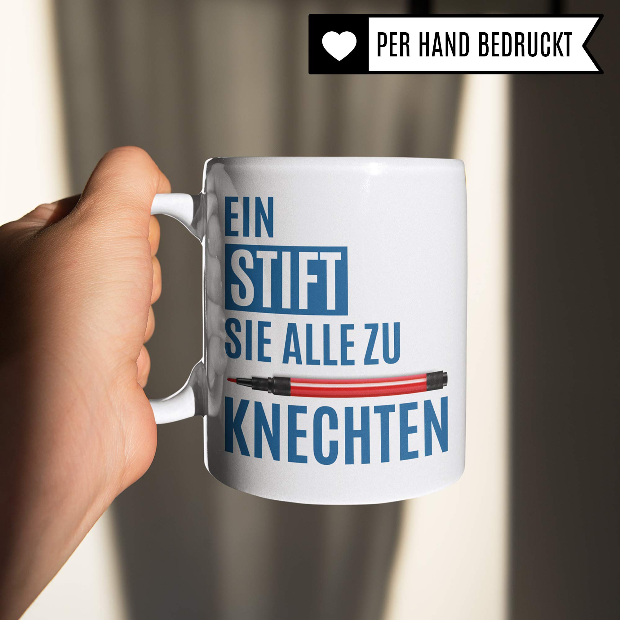 Pagma Druck Lehrer Tasse lustig, Geschenke für Lehrer Becher, EIN Stift Sie alle zu knechten Witz Kaffeetasse, Lehrer Tasse Abschied, Deutschlehrer Englischlehrer Mathelehrer Schule