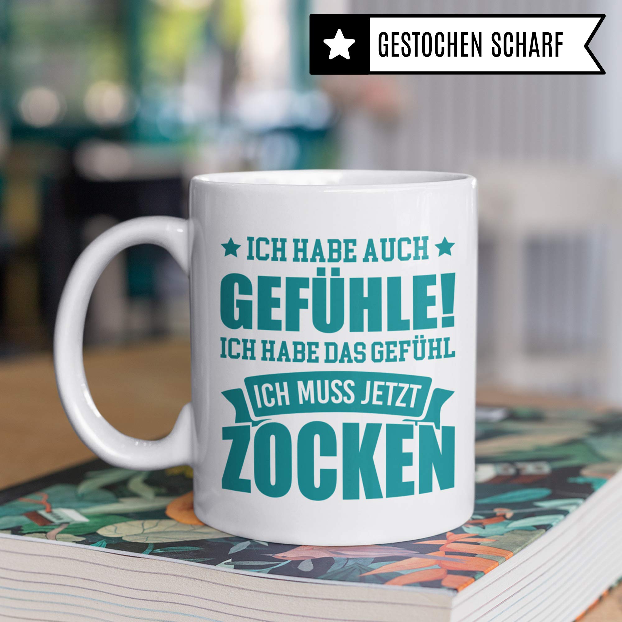 Pagma Druck Tasse Gamer, Zocker Geschenke Spruch, Kaffeetasse Gaming Zocken Computerspiele Konsole, Controller PC Computerspielen Becher, Computer Gaming Tasse lustig