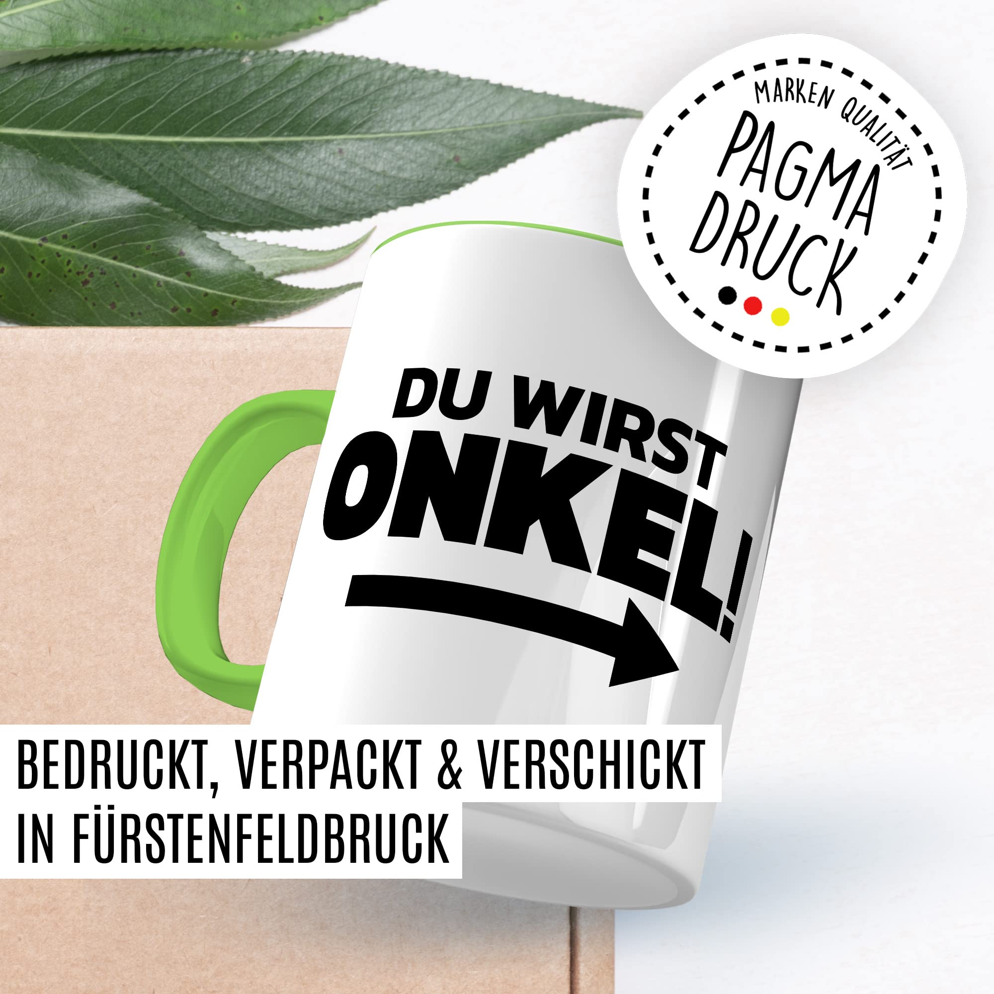 Du wirst Onkel Tasse Geschenk lustig Bruder Kaffeetasse Nichte Kaffee-Becher Neffe Geschenkidee werdender Onkel Definition Motiv Familie Humor Geschwister Patenonkel Pate