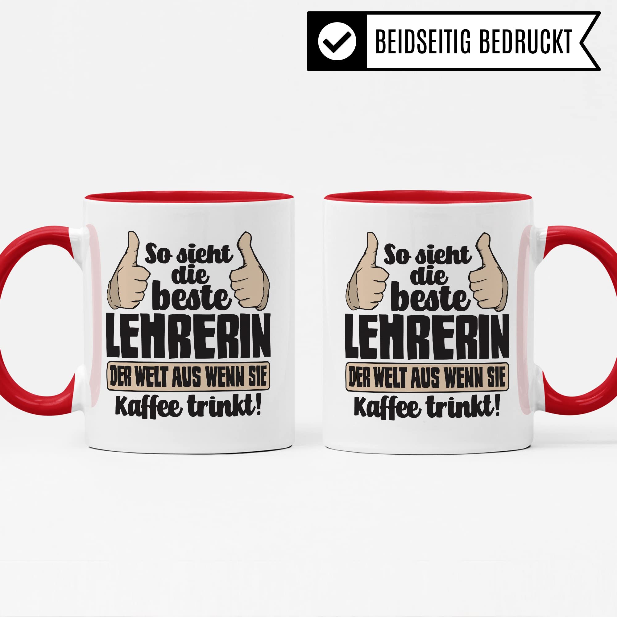 Tasse Lehrerin mit Spruch lustig Kaffeetasse Geschenkidee für Lehrerinnen Geschenk Grundschullehrerin Tasse Abschied Lehrerin Abschiedsgeschenk Gymnasium Kaffee-Becher