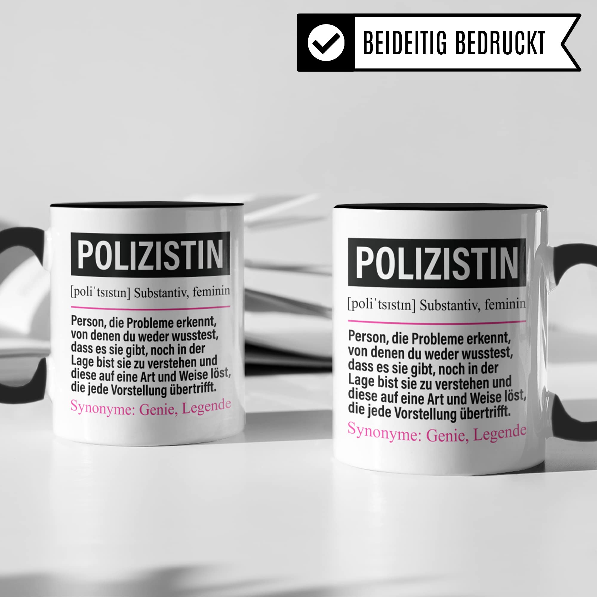 Tasse Polizistin lustig, Polizistin Geschenk Beruf, Spruch Kaffeebecher Polizistinnen Geschenkidee, Beruf Polizei Kaffeetasse Teetasse Becher