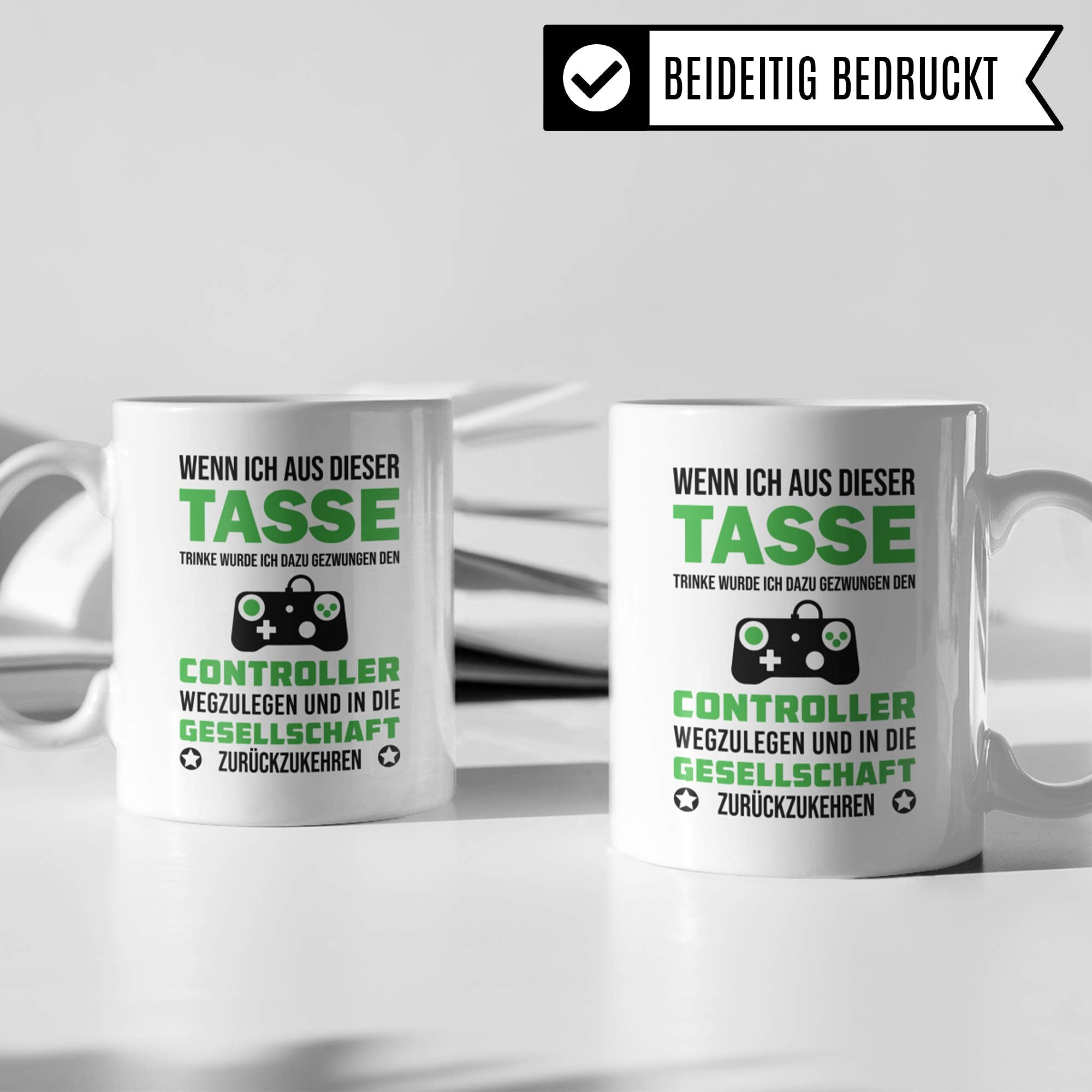 Pagma Druck Tasse Zocker Geschenk Zocken Gamer Kaffeetasse Witz Geschenkidee Gaming Computerspiele lustig