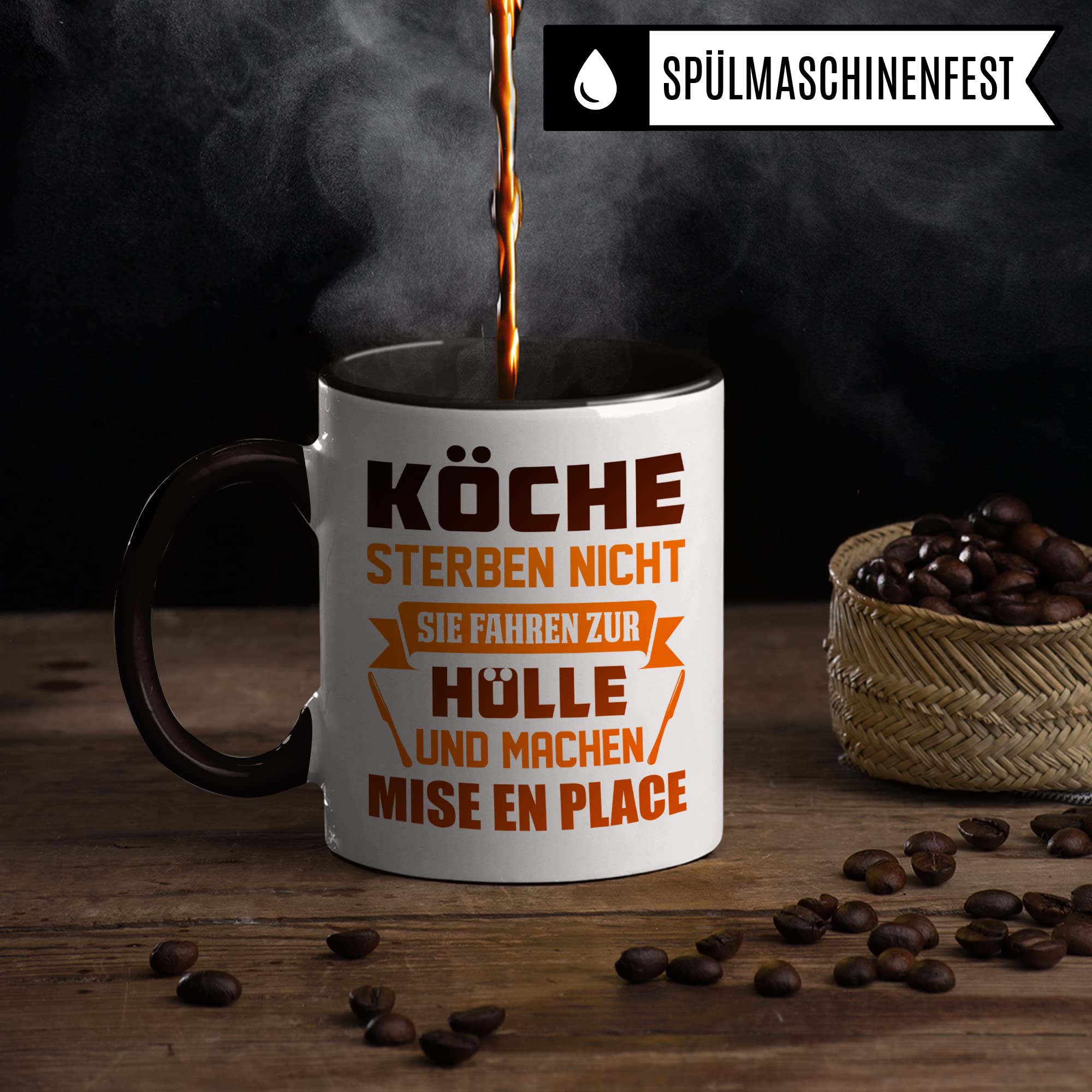 Koch Tasse, Hobbykoch Geschenkidee, Küchenchef Teetasse, Chef Becher, Kaffetasse Humor Witz Geschenk für Köche, Küche Kaffeebeecher