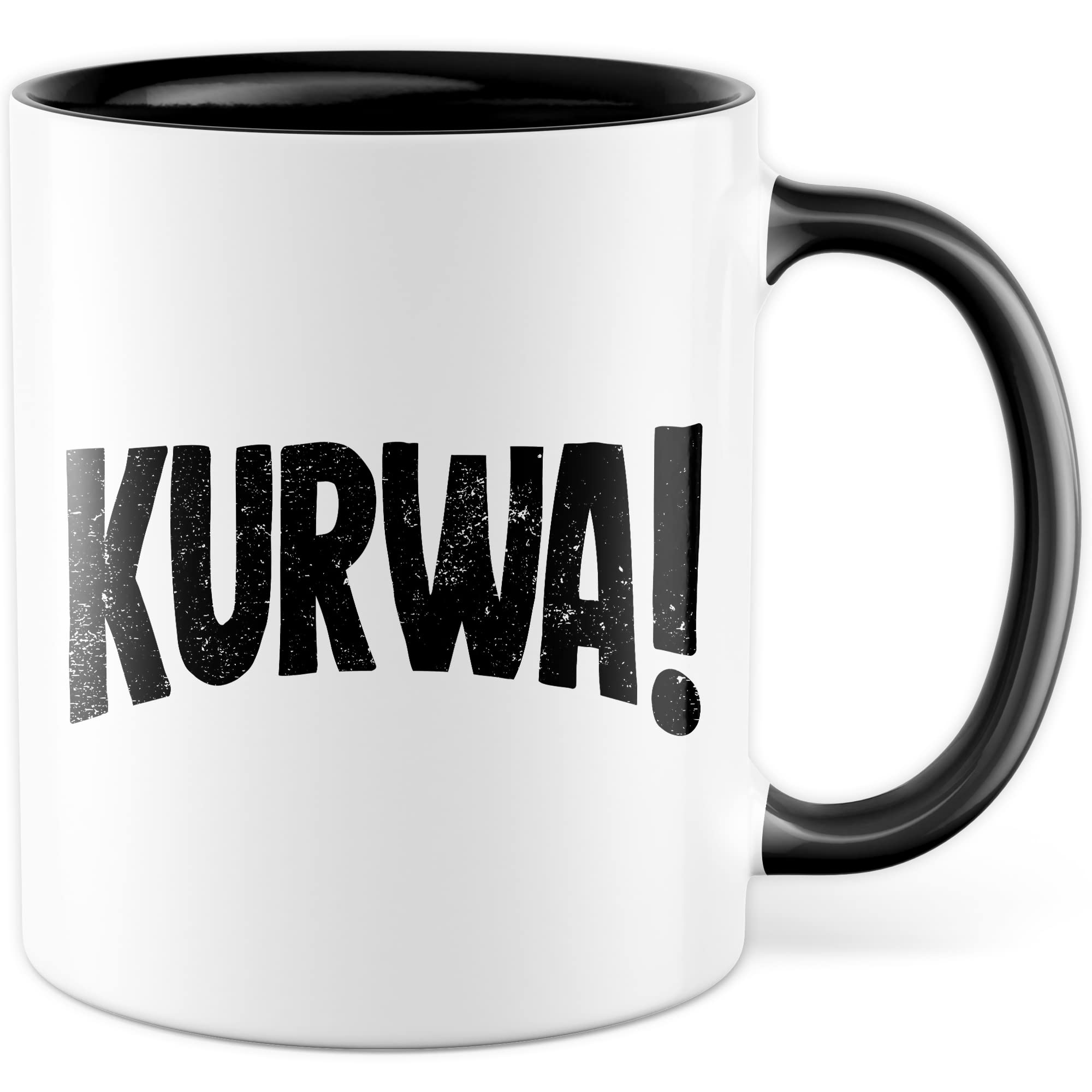 Kurwa Tasse lustige Kaffeetasse mit Spruch polnisch Kaffee-Becher Polen Witz kurwa mac Geschenkidee Pole Polin Geschenk Ostblock Polnisch Sarkasmus Schimpfwort Beleidigung Sprache