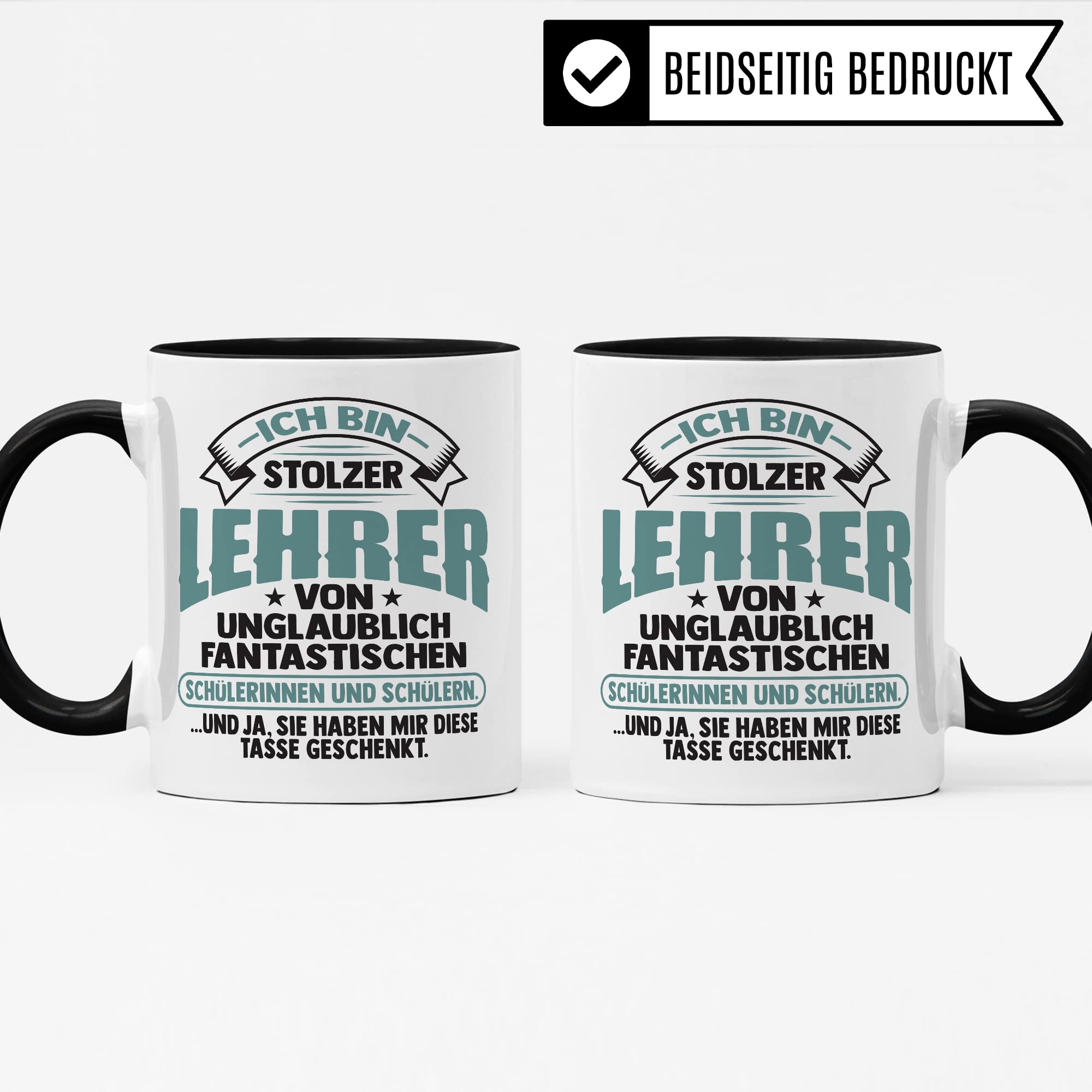 Lehrer Tasse mit Spruch personalisiert Geschenkidee für Lehrerinnen personalisierbar mit Name Abschied Abschiedsgeschenk Kaffee-Becher