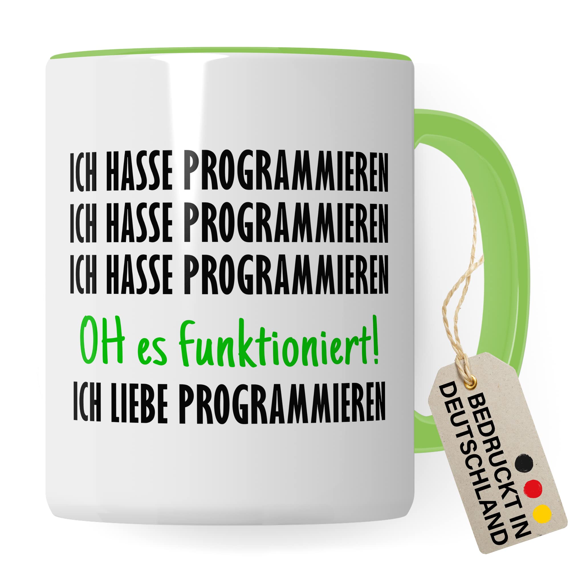 Programmieren Tasse Informatiker Kaffeetasse Informatikstudent Kaffee-Becher lustig Geschenk Sarkasmus Geschenkidee Programmierer