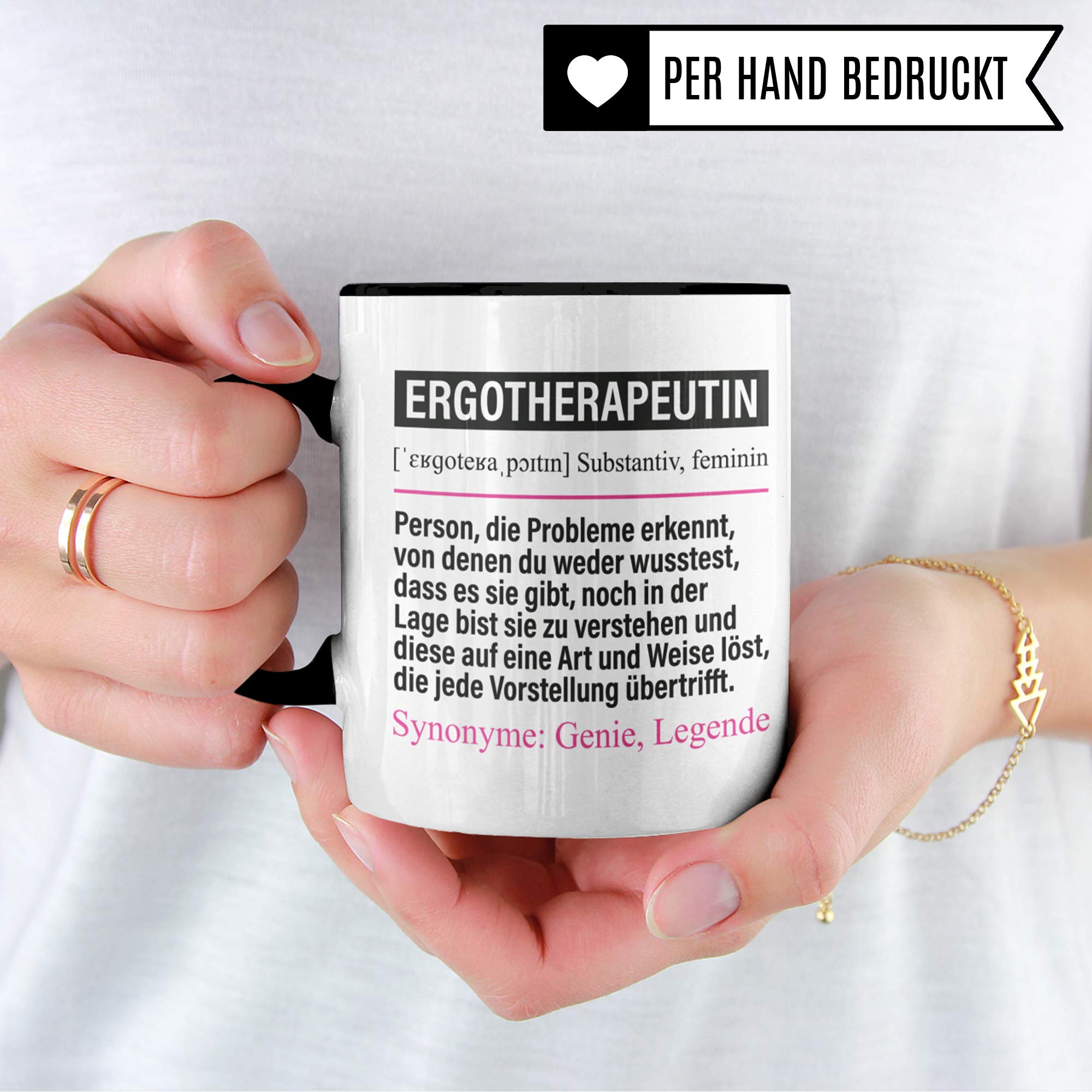 Pagma Druck Tasse Ergotherapeutin lustig, Ergotherapeutin Geschenk, Spruch Ergotherapie Kaffeebecher Geschenkidee, Kaffeetasse Beruf Ergotherapeutinnen Teetasse Becher