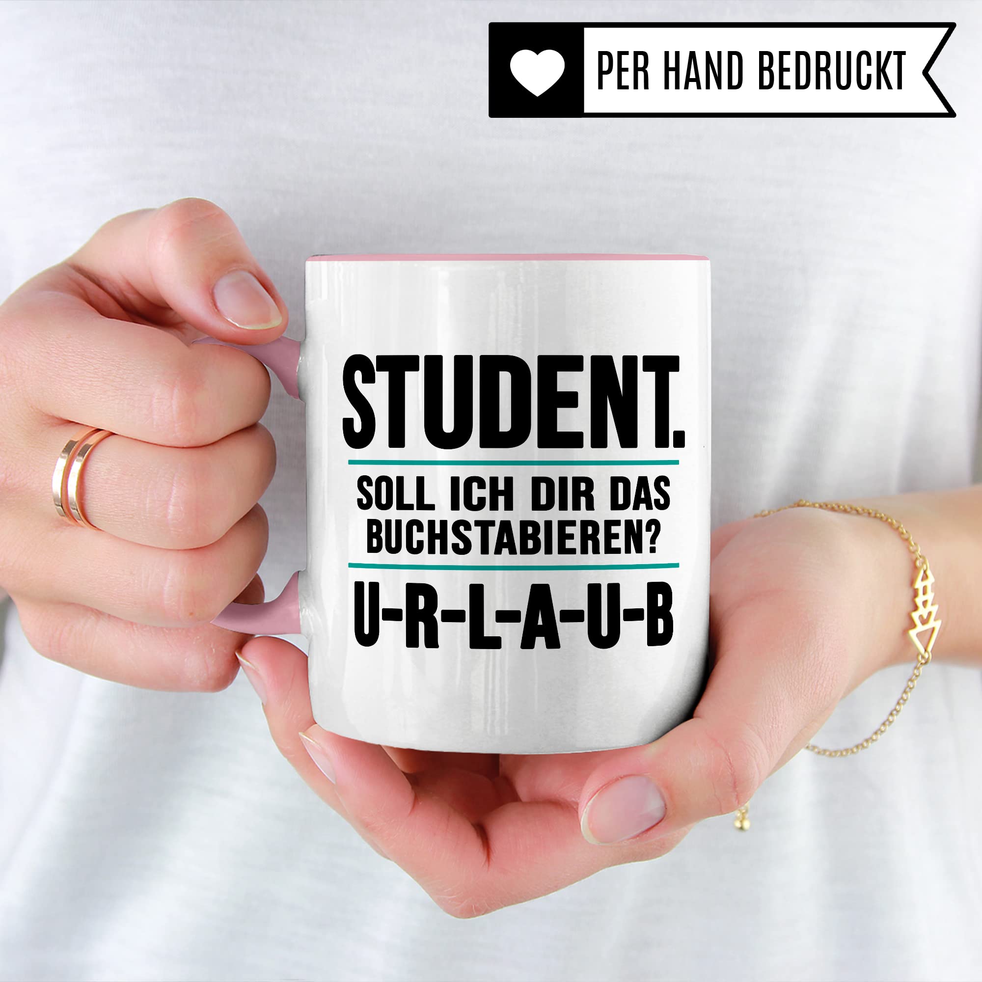 Studenten Tasse lustig Urlaub Student Kaffeetasse Witz Studentin Kaffee-Becher Studium Humor Studieren Geschenk Studienbeginn Geschenkidee Erstsemester