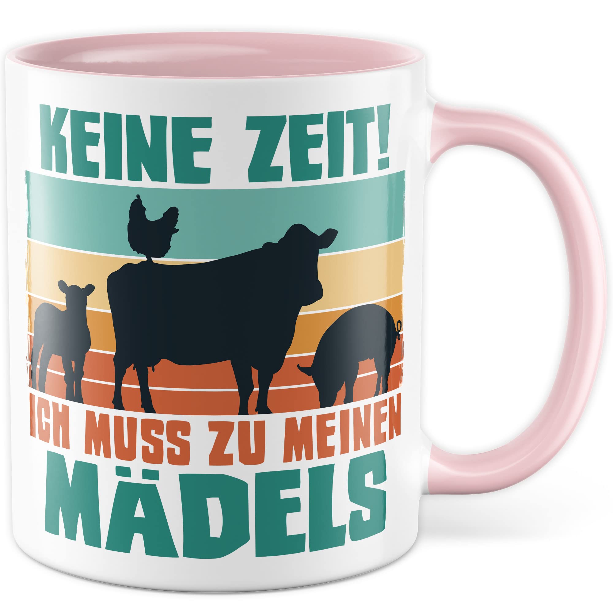 Kühe Tasse mit Spruch lustig Kuh Kaffeetasse Mädels Bäuerin Kaffee-Becher Rinder Kuhstall Tasse Witz Tasse Humor Bauernfrau Bauernhof Tierhalter Tiere Landwirtschaft Landwirtin