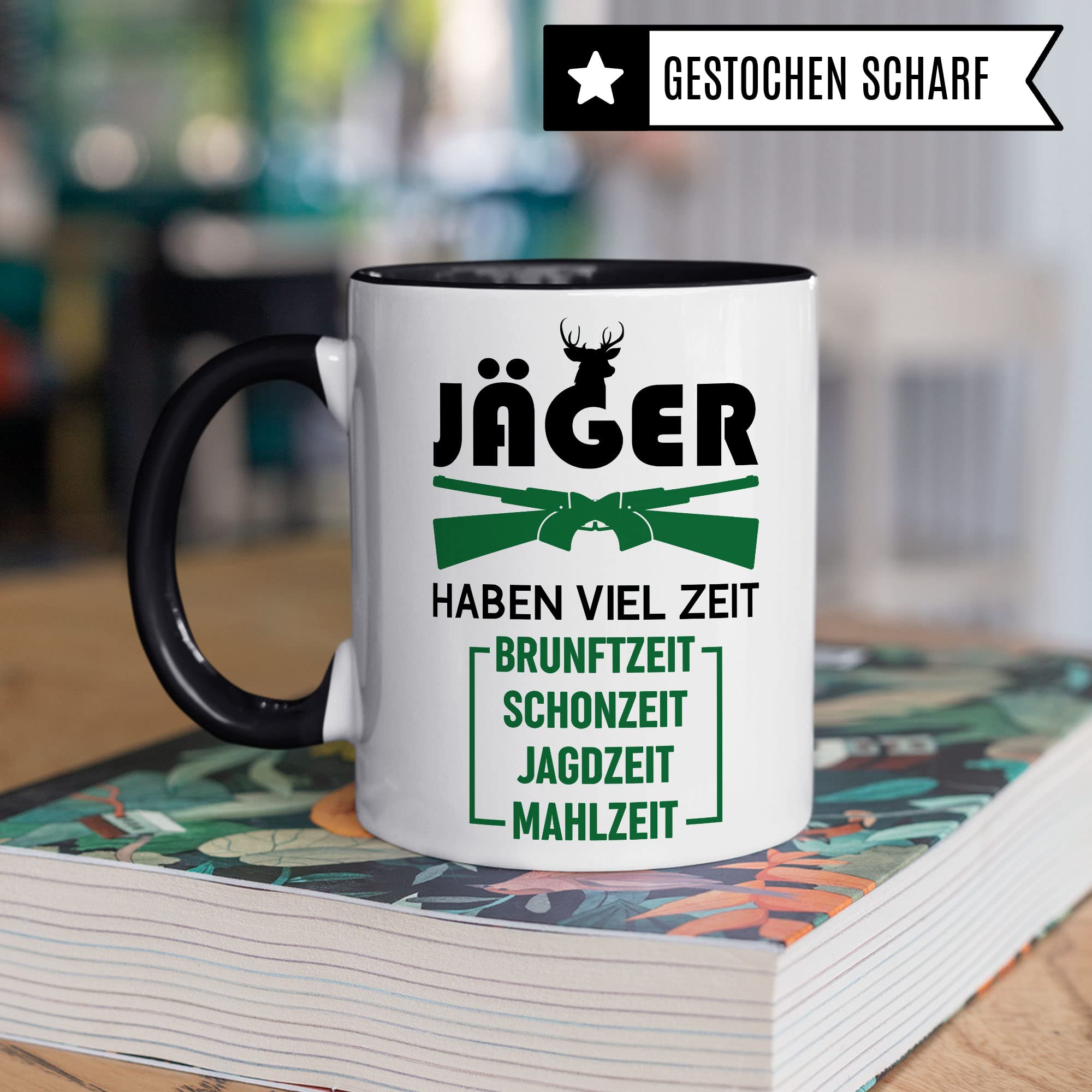 Jäger Tasse Geschenkidee, Jagd Geschenk, Kaffeetasse Humor Witz Geschenk für Jägerei, Kaffeebecher für Männer